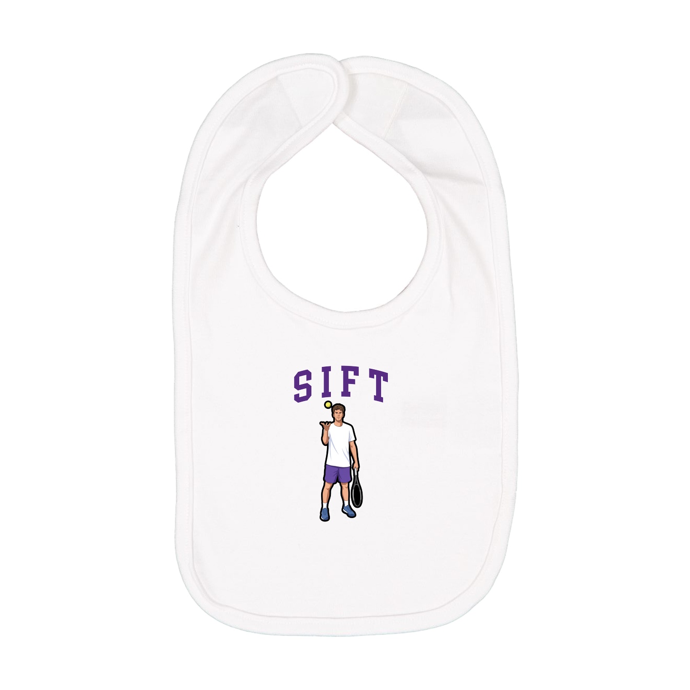 Infant Bib — Shirsey in White