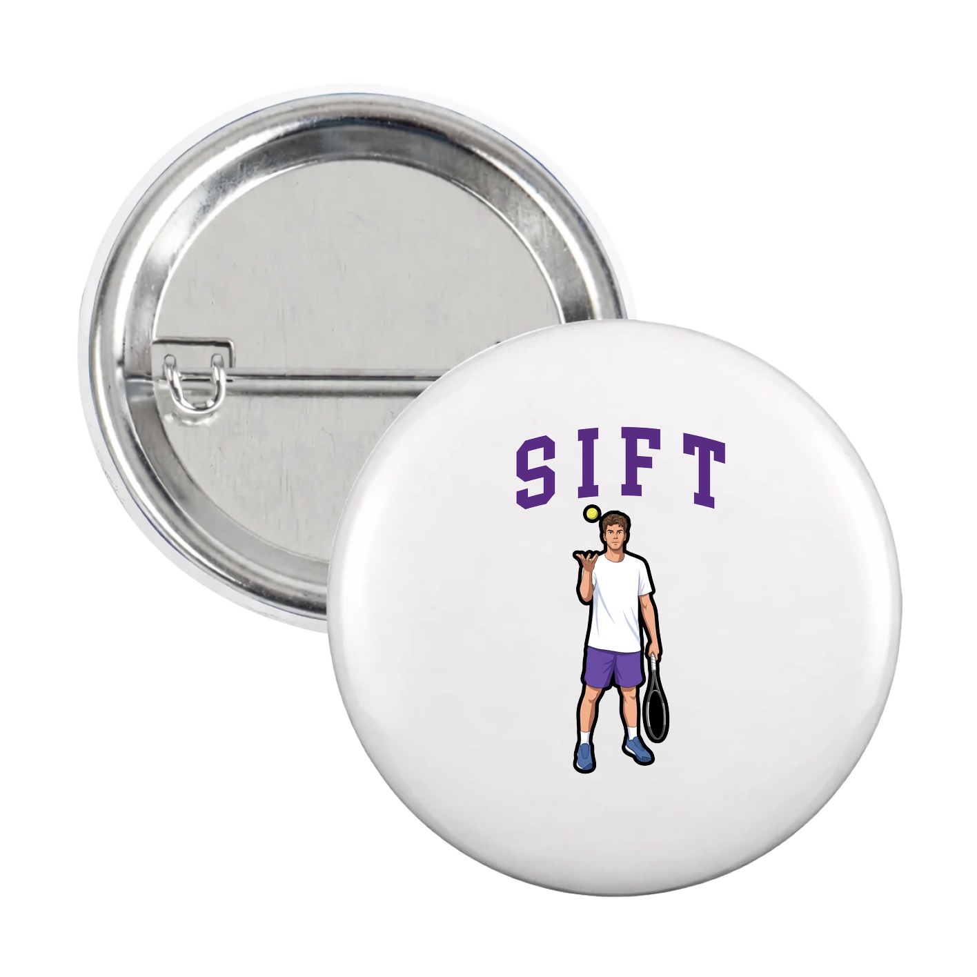 Game Day Button — Shirsey in White