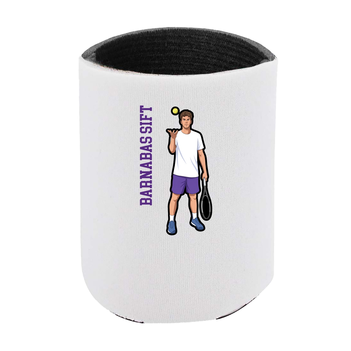 Can Holder — Name Vertical in White