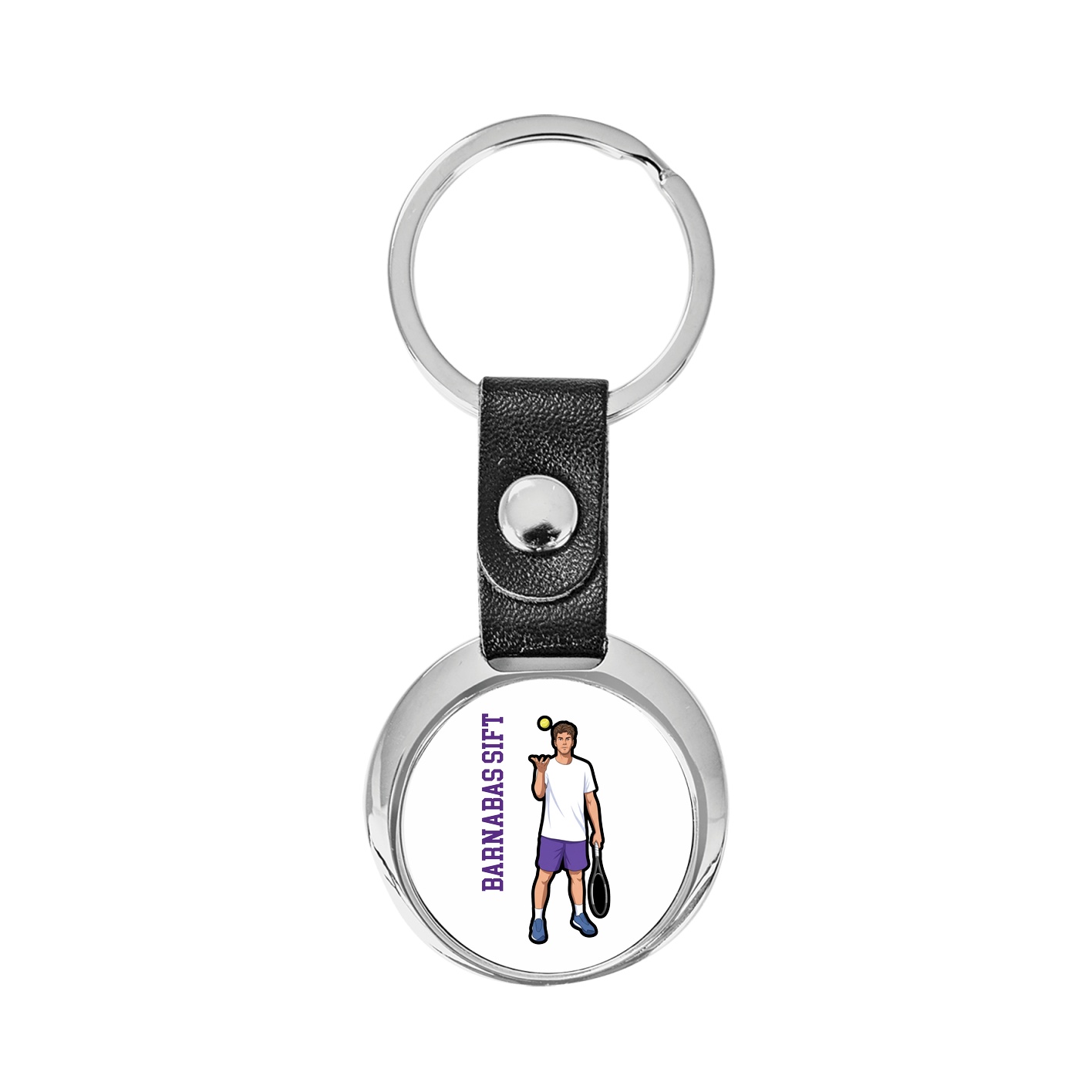 Key Chain — Name Vertical in Classic