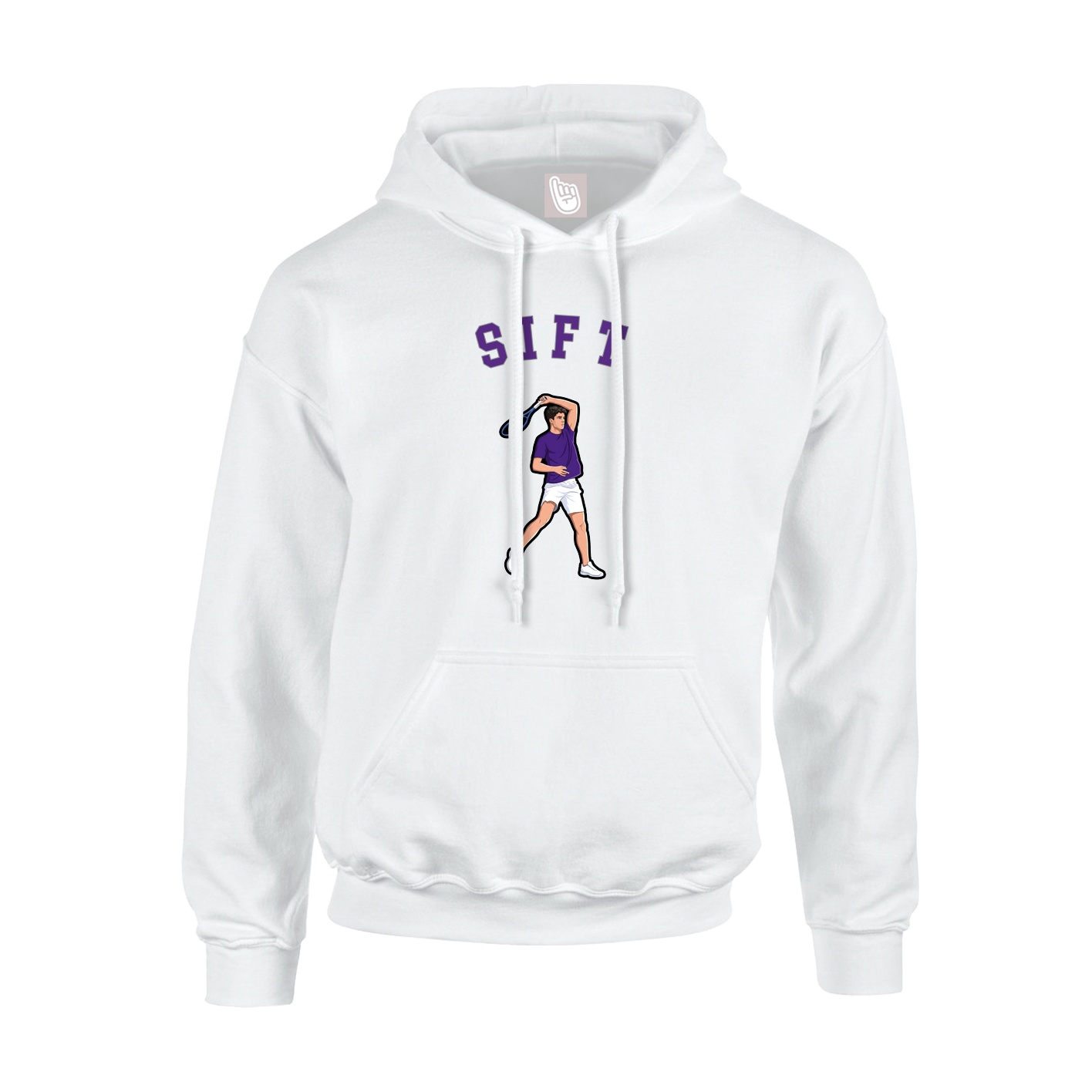 Hoodie — Shirsey Arch in White