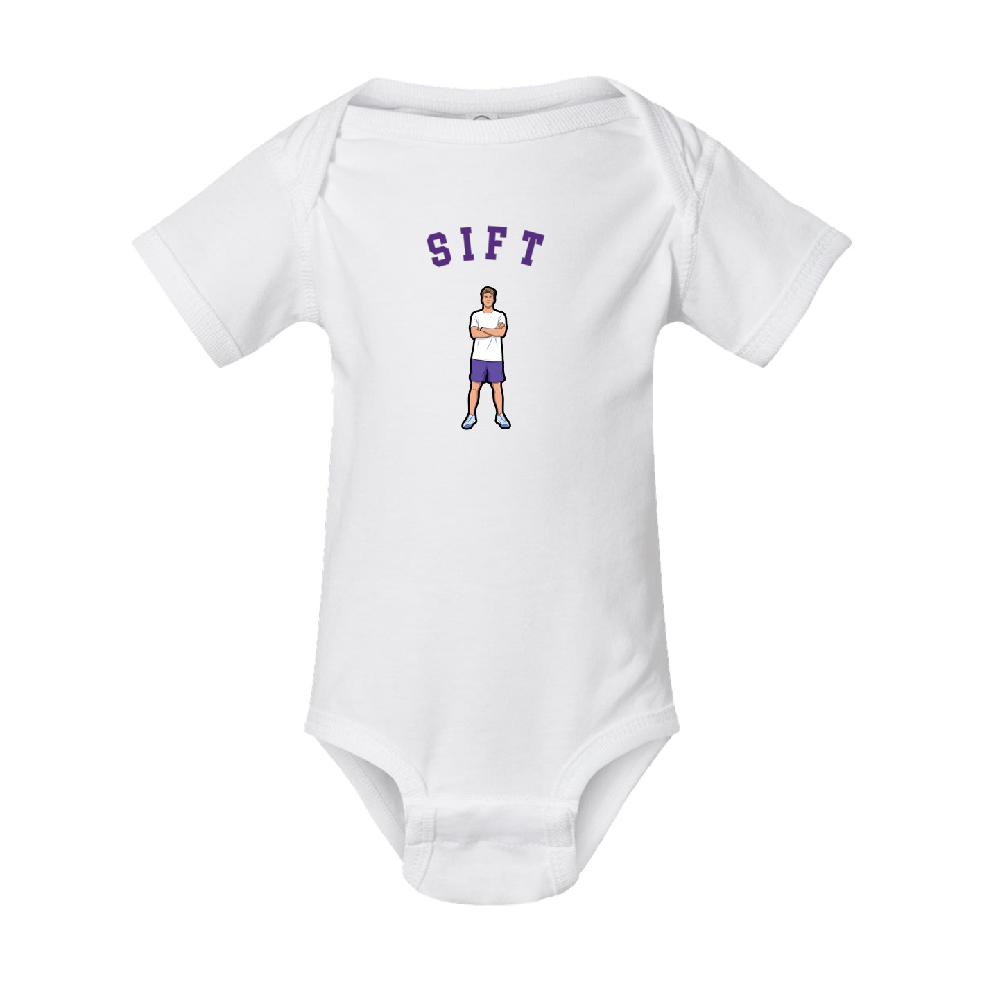 Baby Onesie — Shirsey Arch in White
