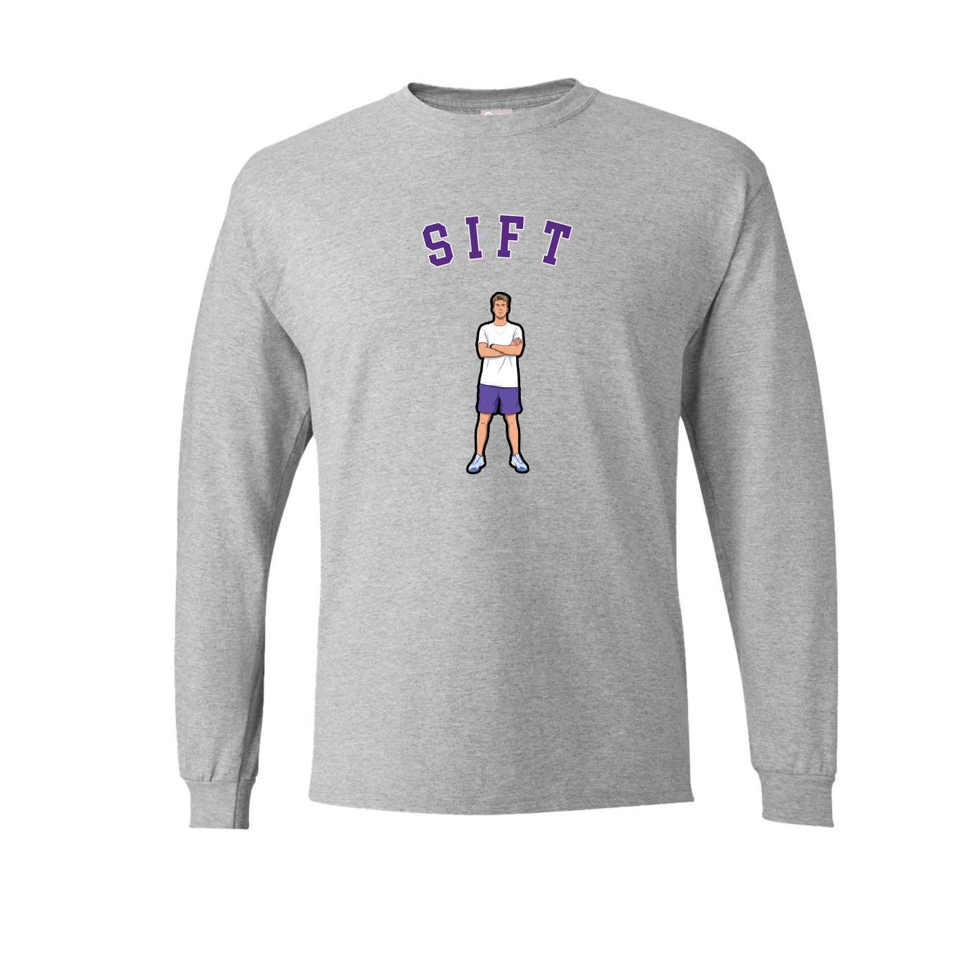 Long Sleeve Tee — Shirsey Arch in Grey