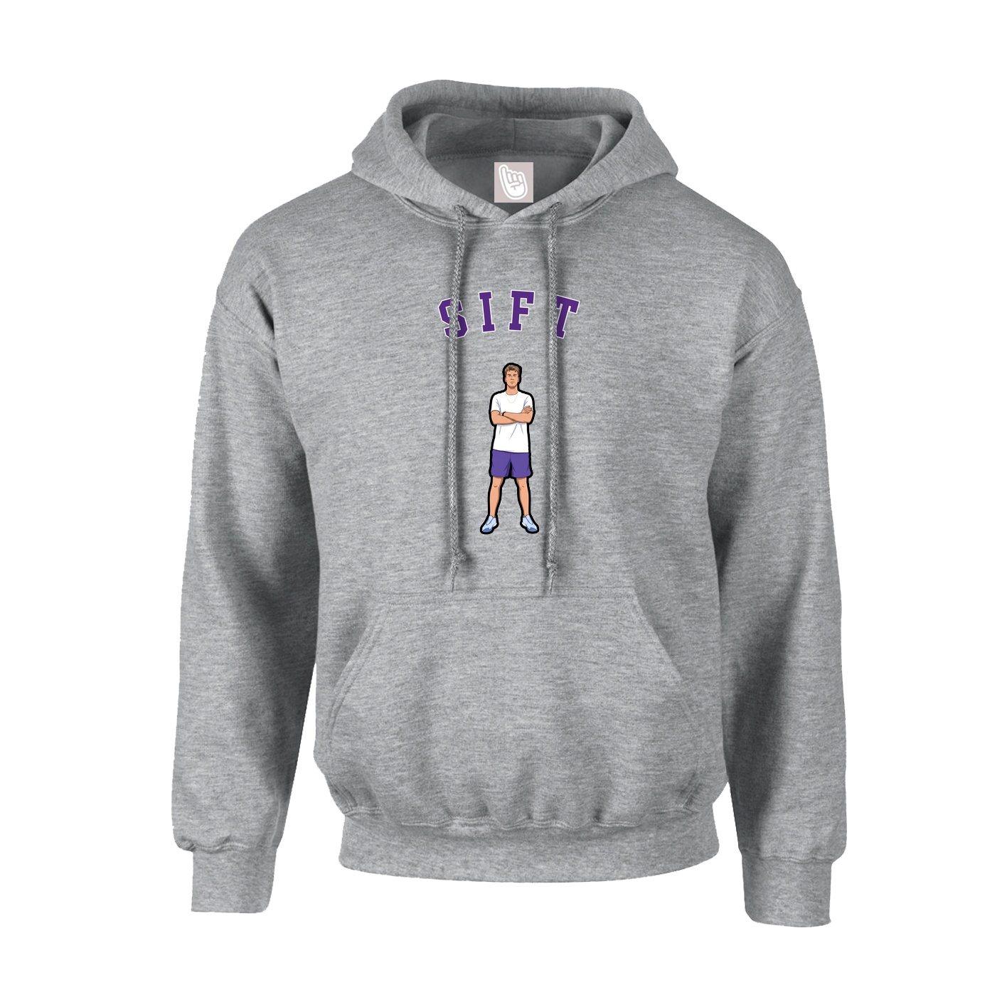 Youth Hoodie — Shirsey Arch in Grey