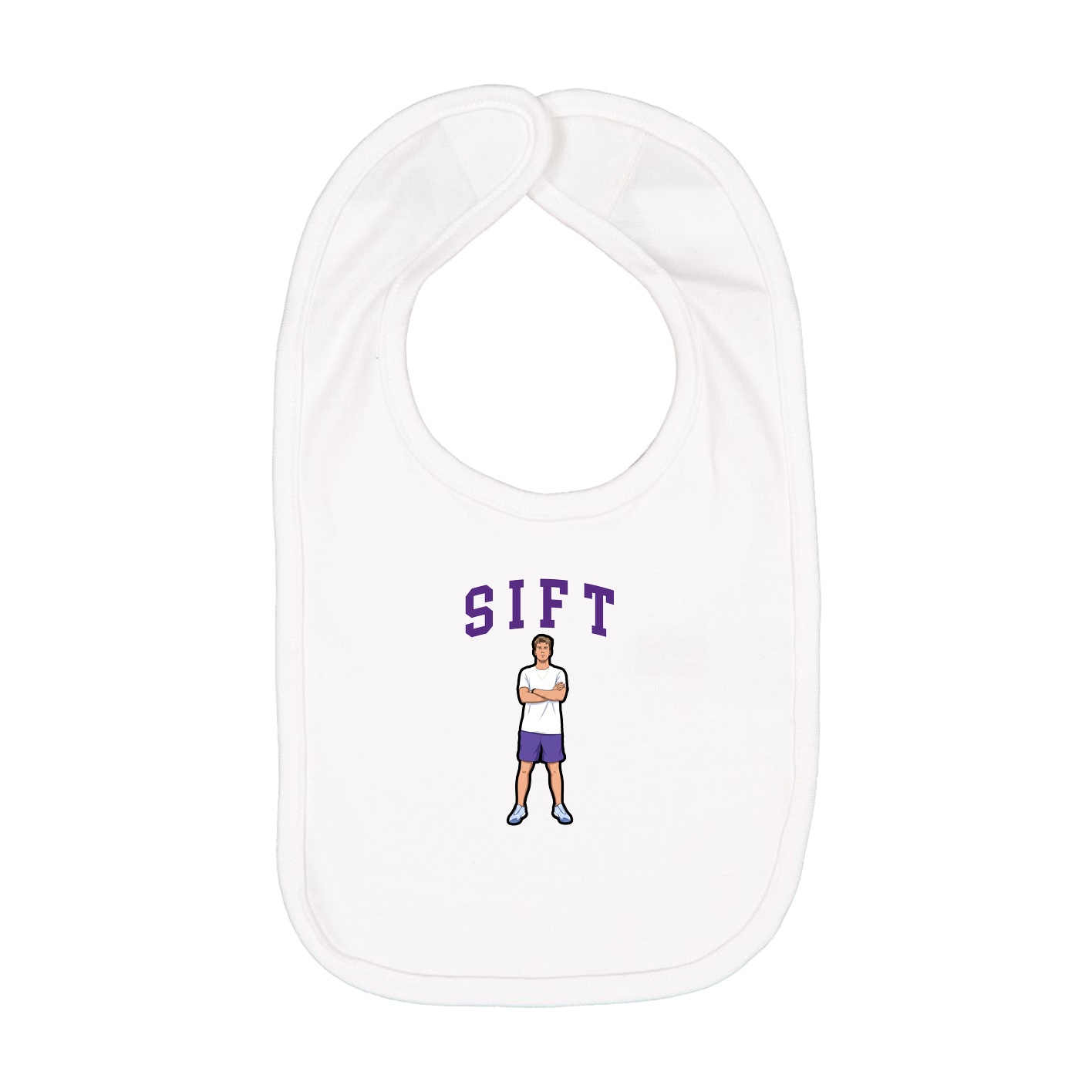 Infant Bib — Shirsey in White