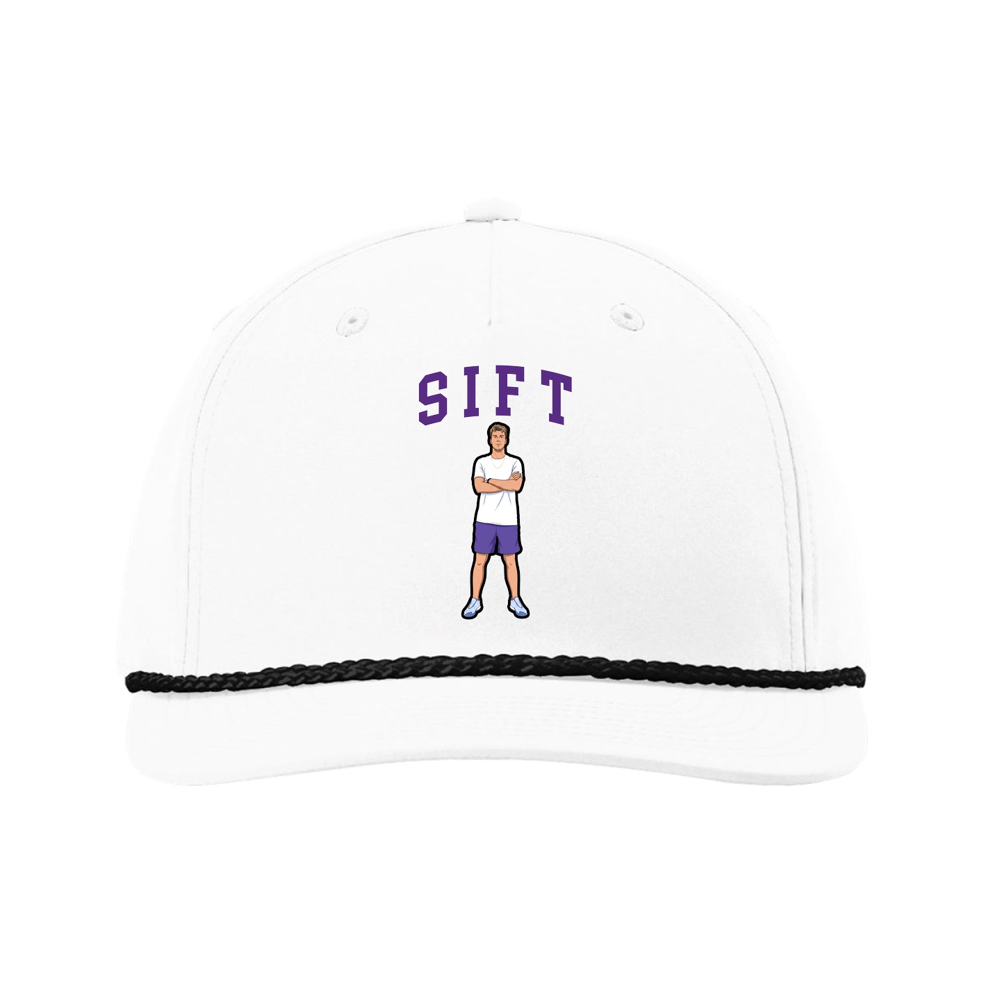 Five-Panel Classic Rope Cap — Shirsey in White