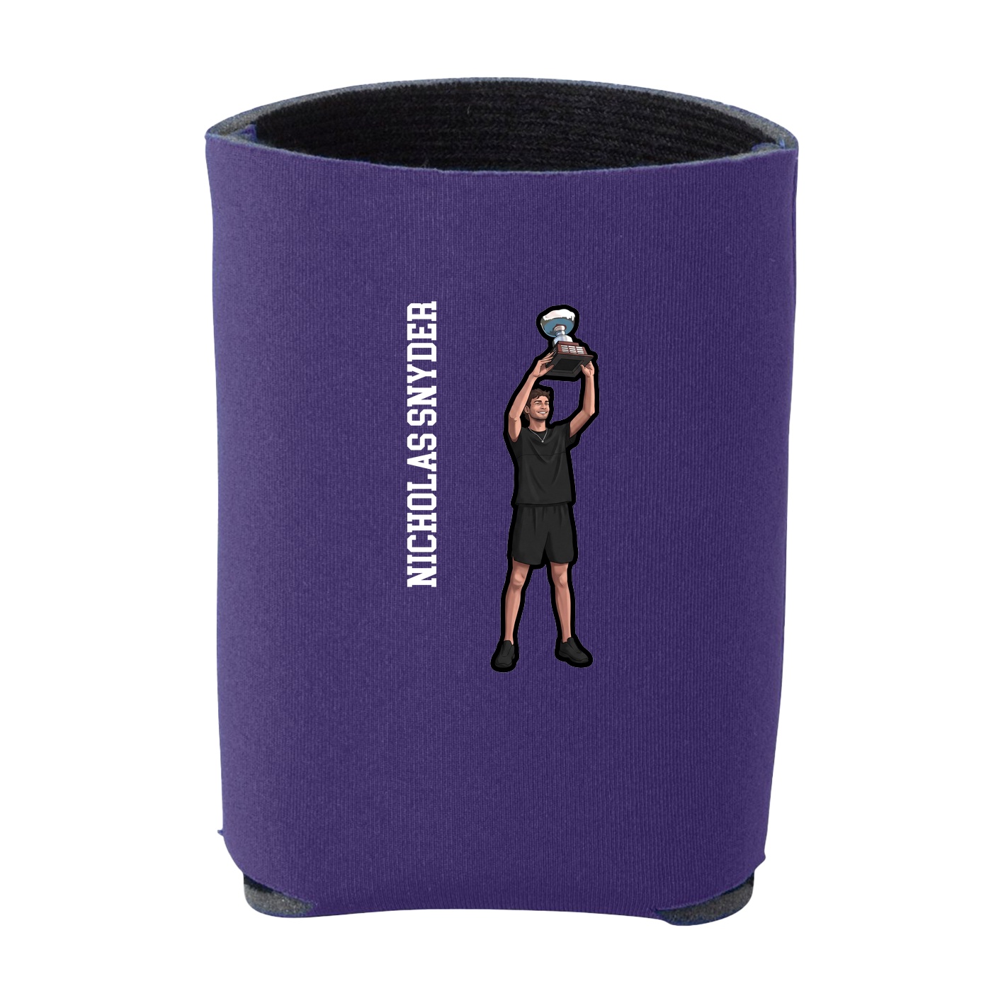 Can Holder — Name Vertical in Purple