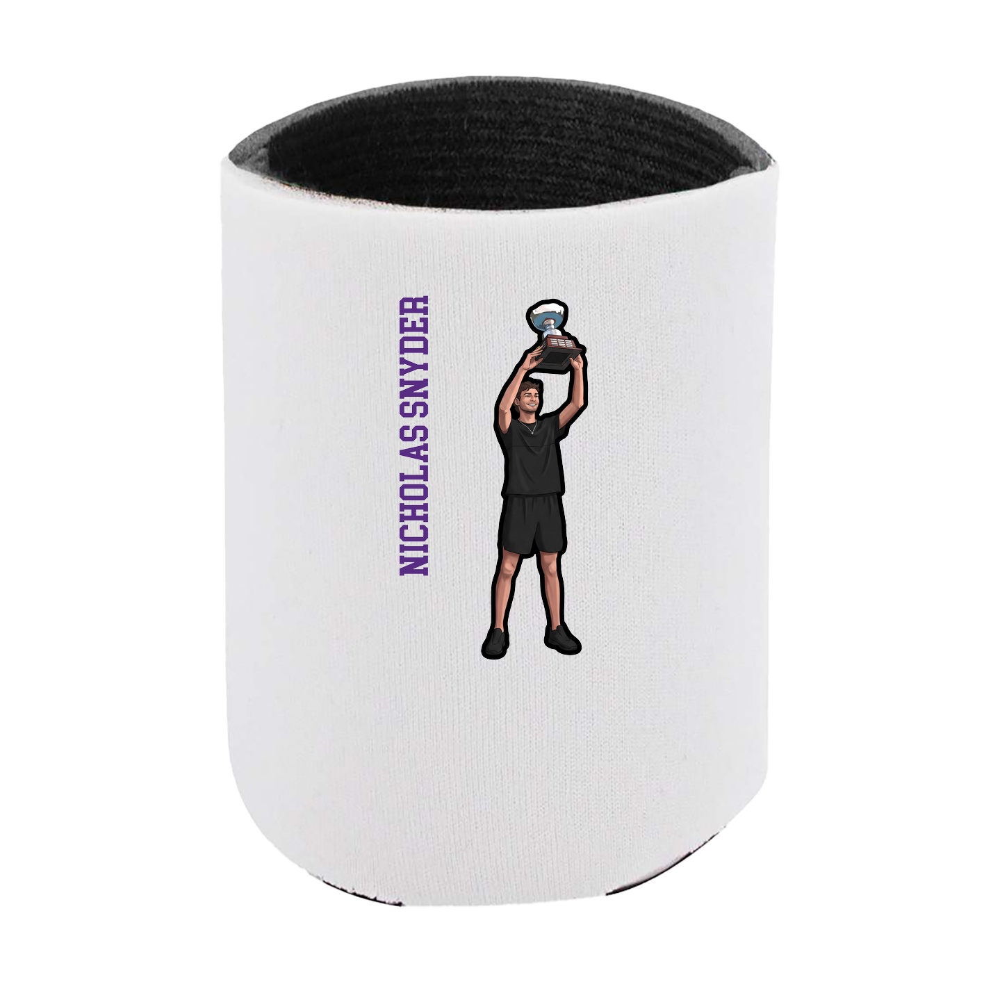 Can Holder — Name Vertical in White