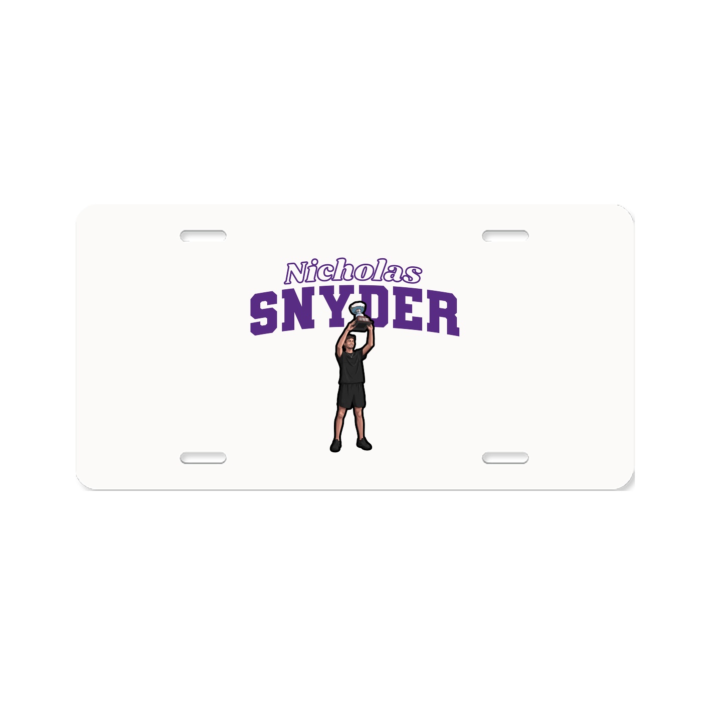 License Plate — Name Arch in Classic