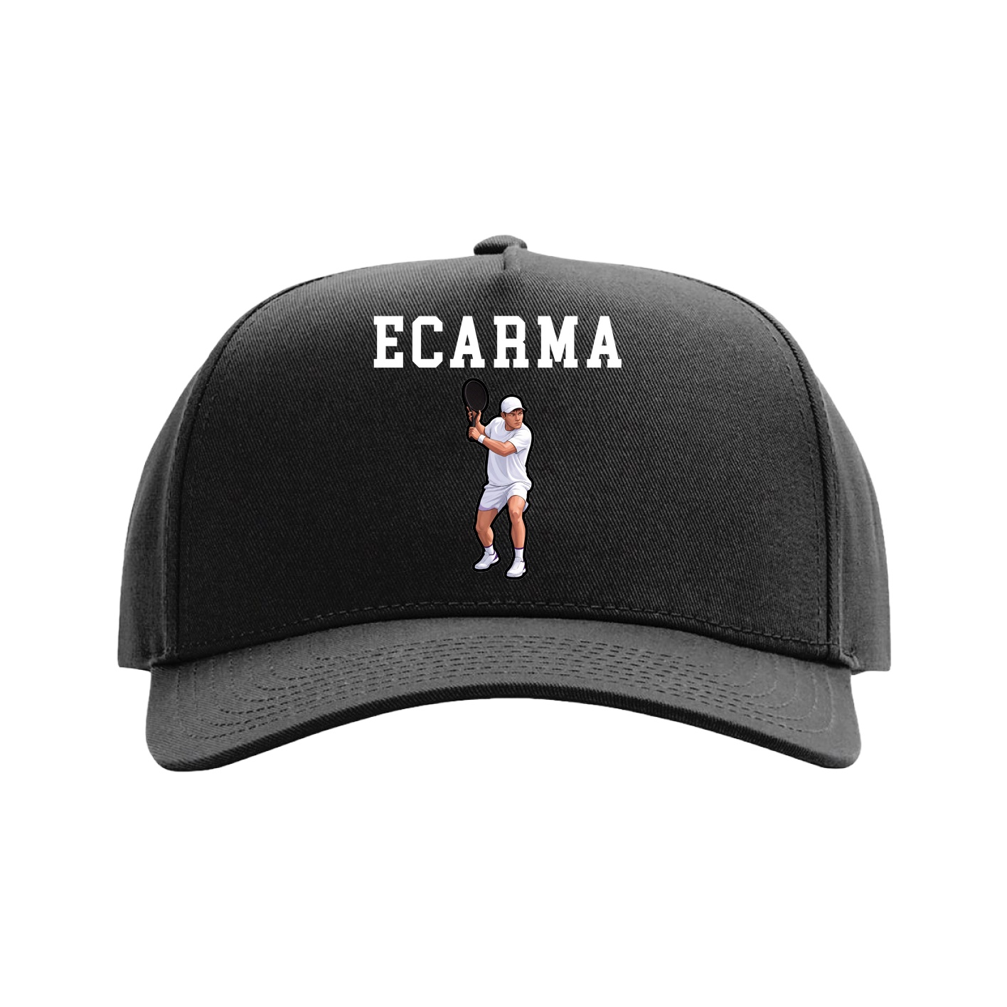 Full Fabric Five-Panel Champ Cap — Shirsey in Black