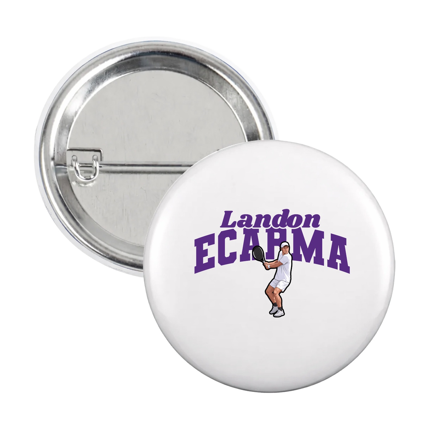 Game Day Button — Signature Arch in White
