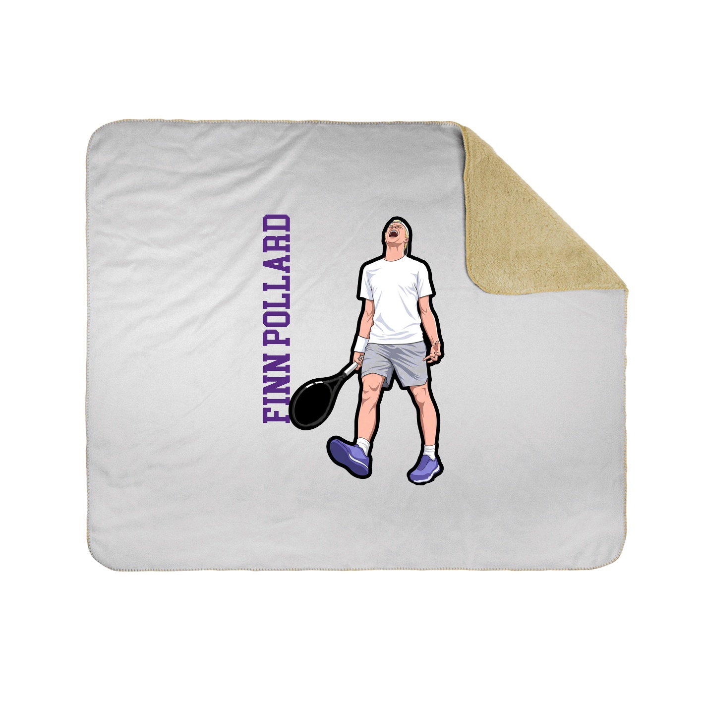 50x60 Sherpa Lined Throw Blanket