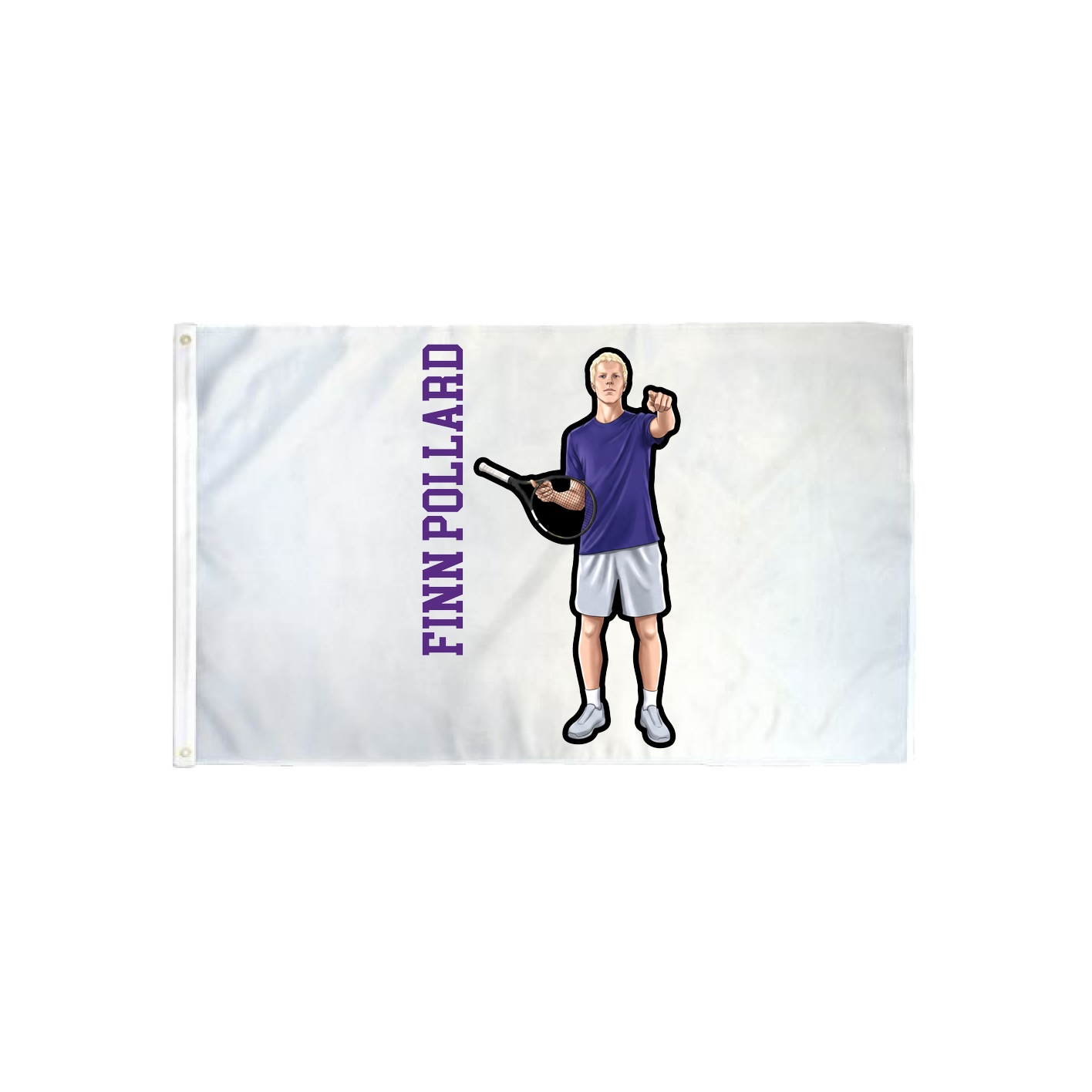 3x5 Flag — Name Vertical in Classic