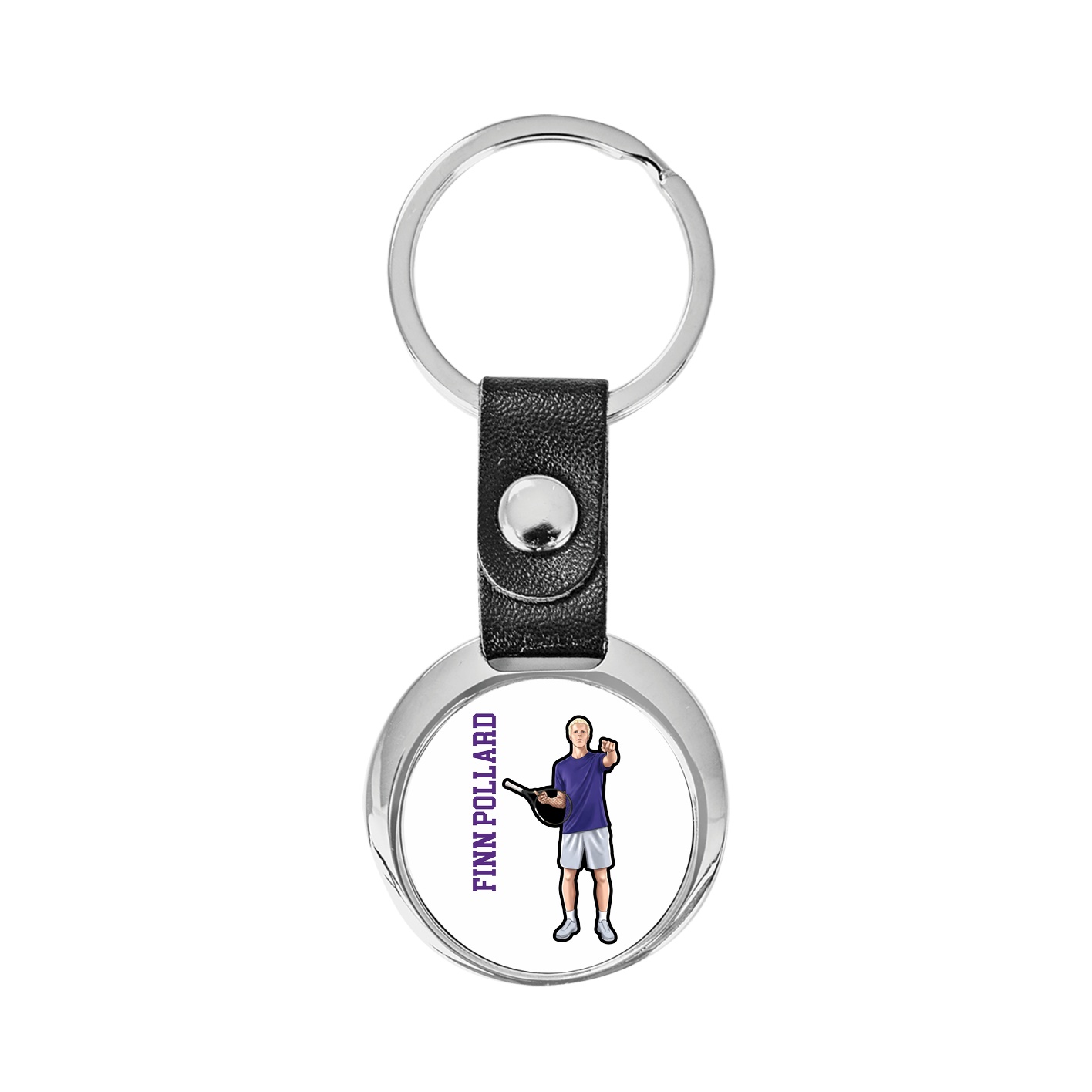 Key Chain — Name Vertical in Classic