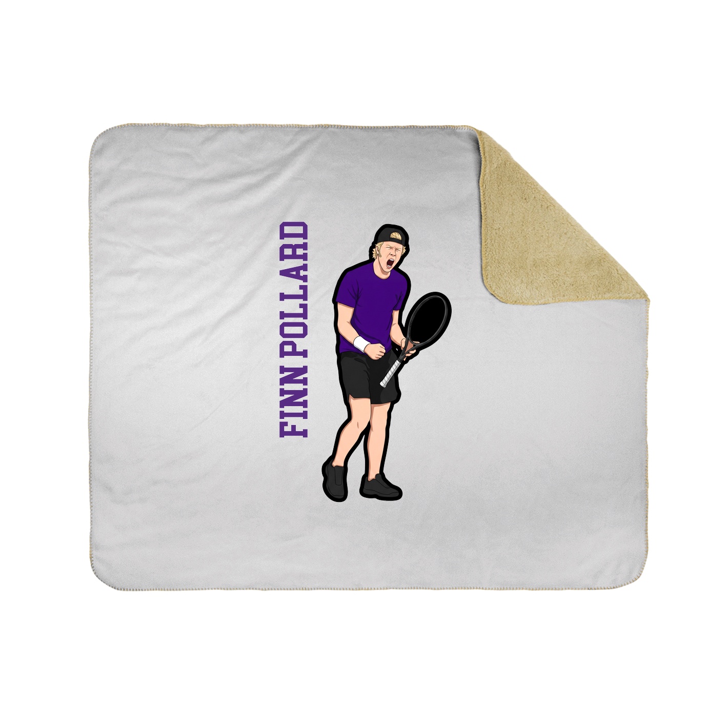50x60 Sherpa Lined Throw Blanket
