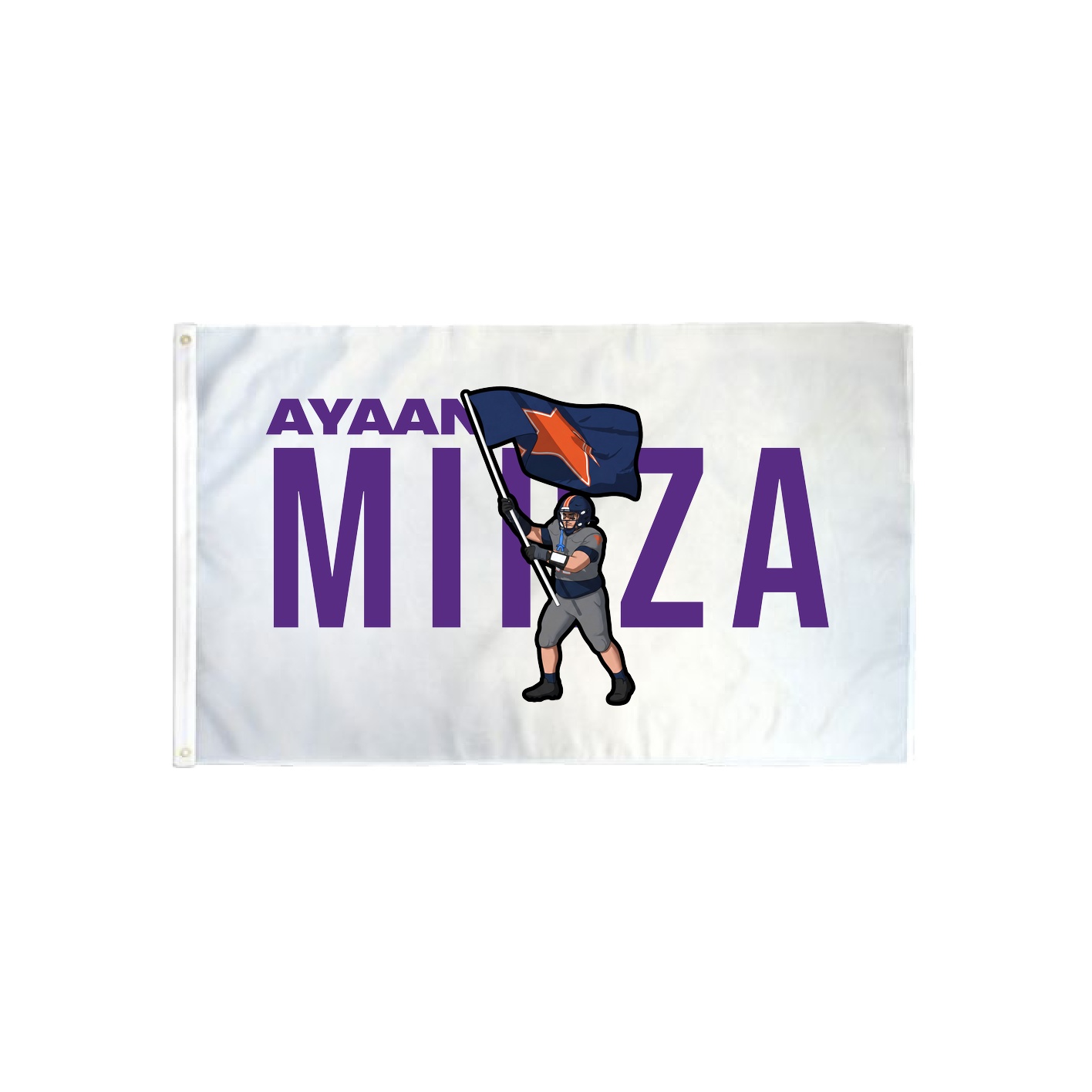 3x5 Flag — Player Name in Classic