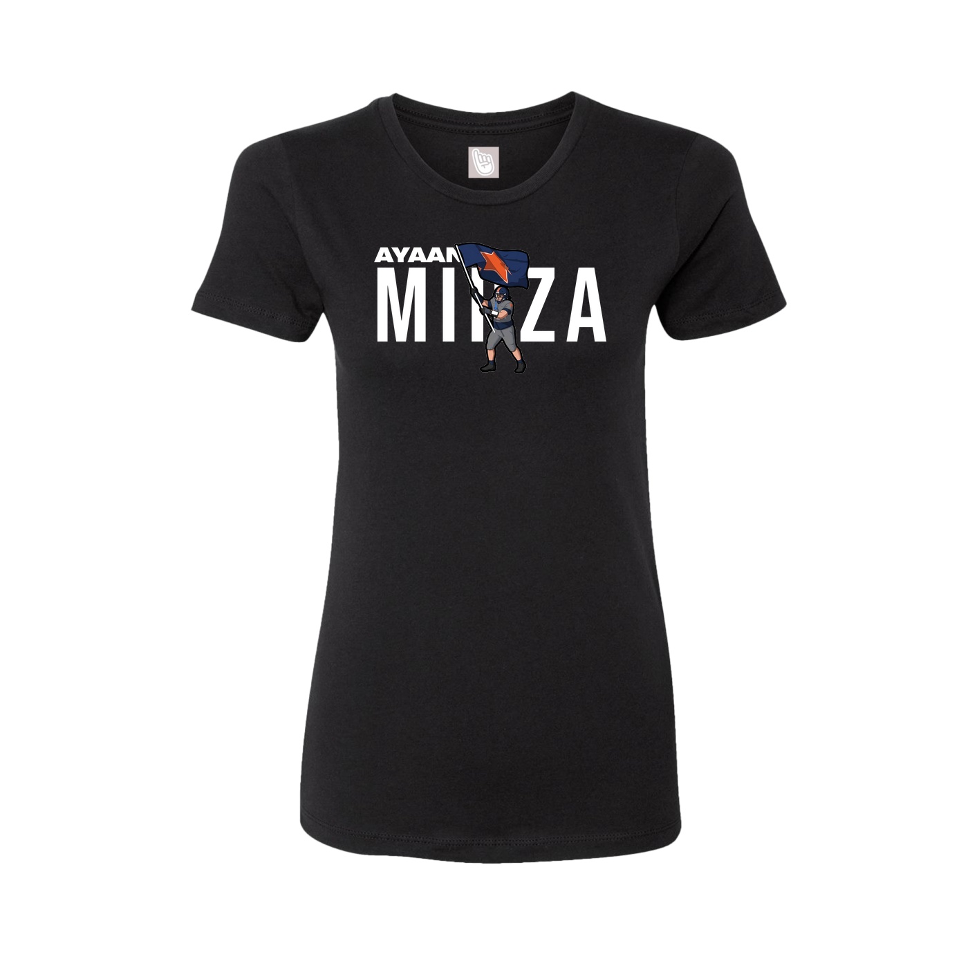 Womens Tee — Player Name in Black