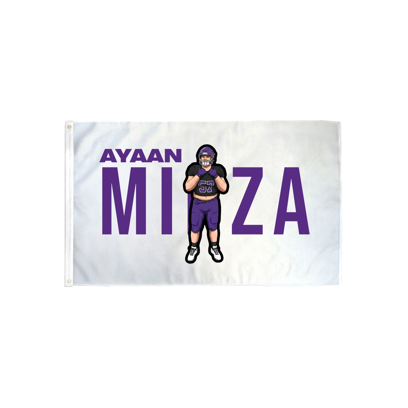 3x5 Flag — Player Name in Classic