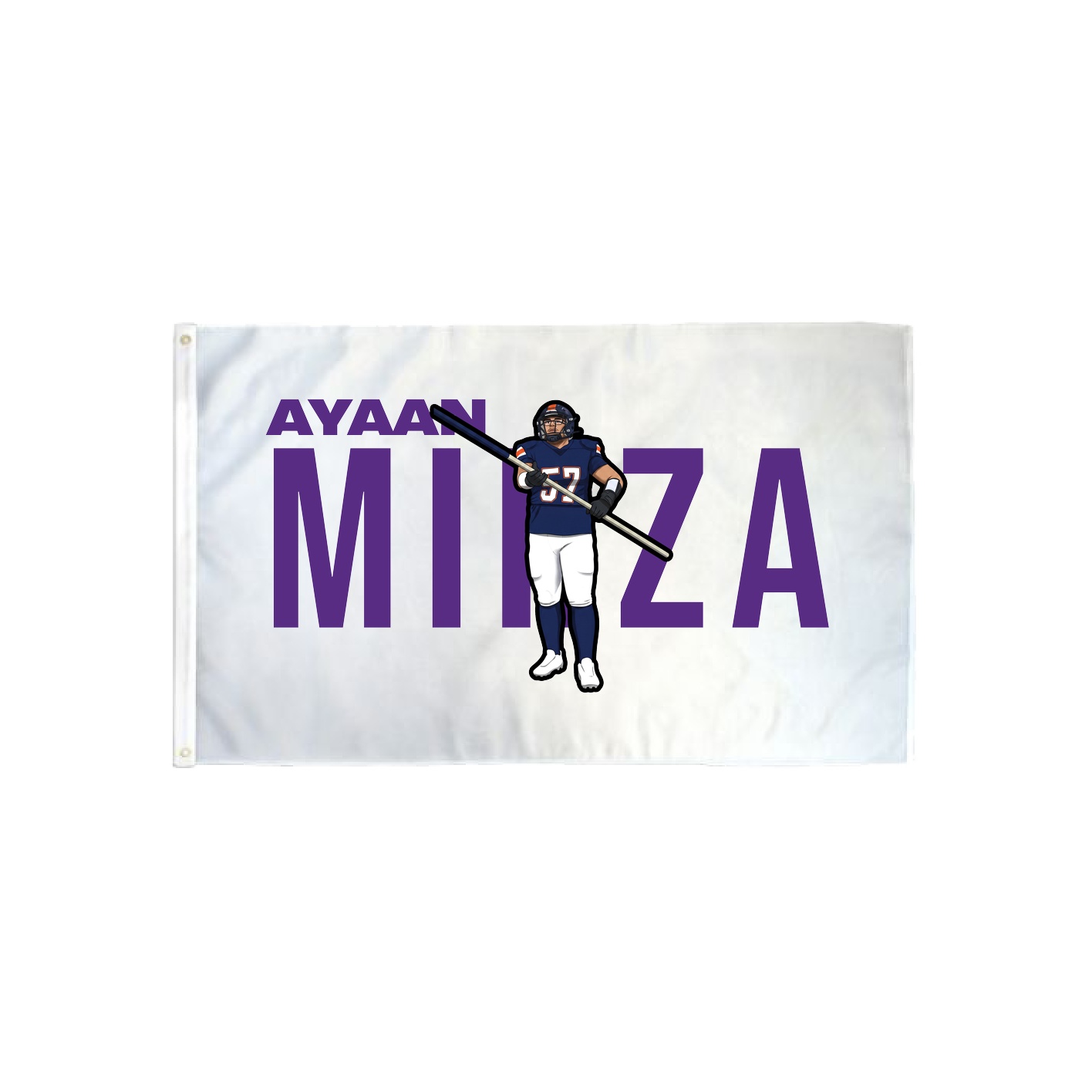 3x5 Flag — Player Name in Classic