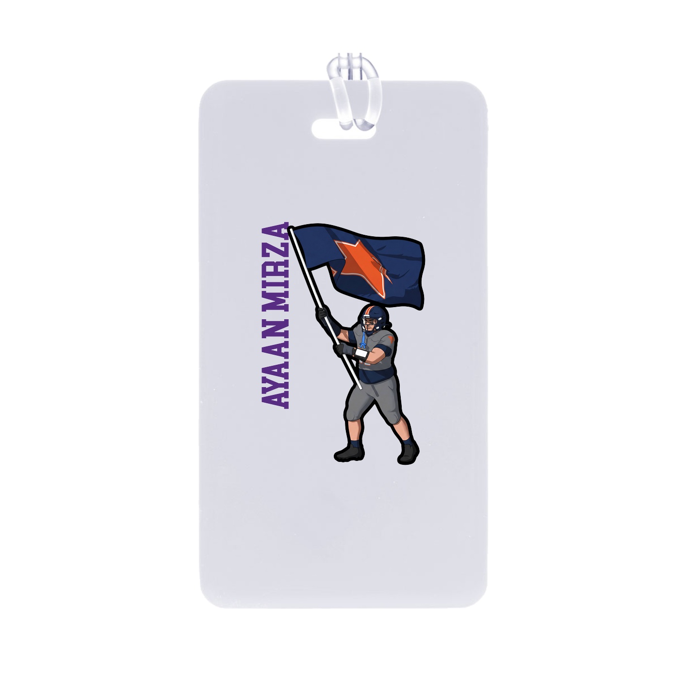 Bag Tag — Name Vertical in Classic