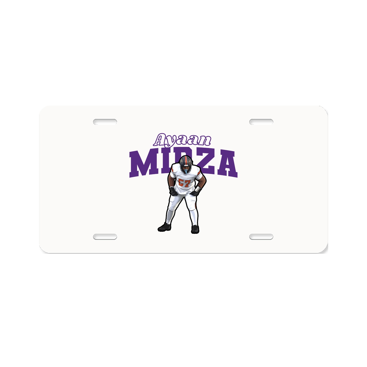 License Plate — Name Arch in Classic