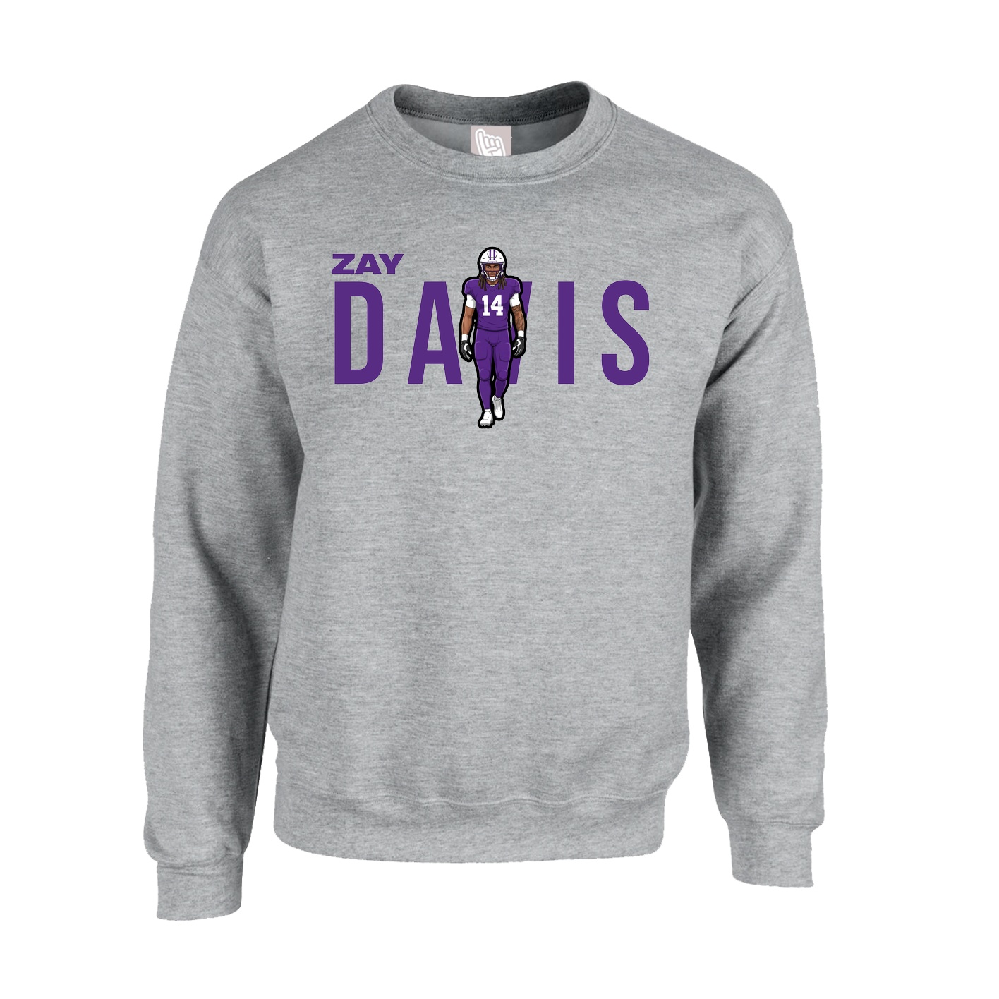 Fleece Crew — Player Name in Grey