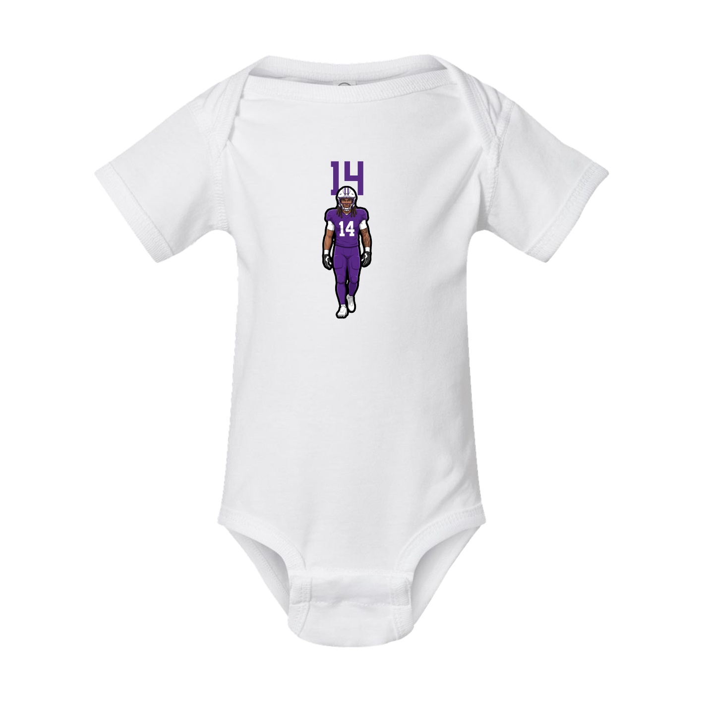 Baby Onesie — Number Top in White