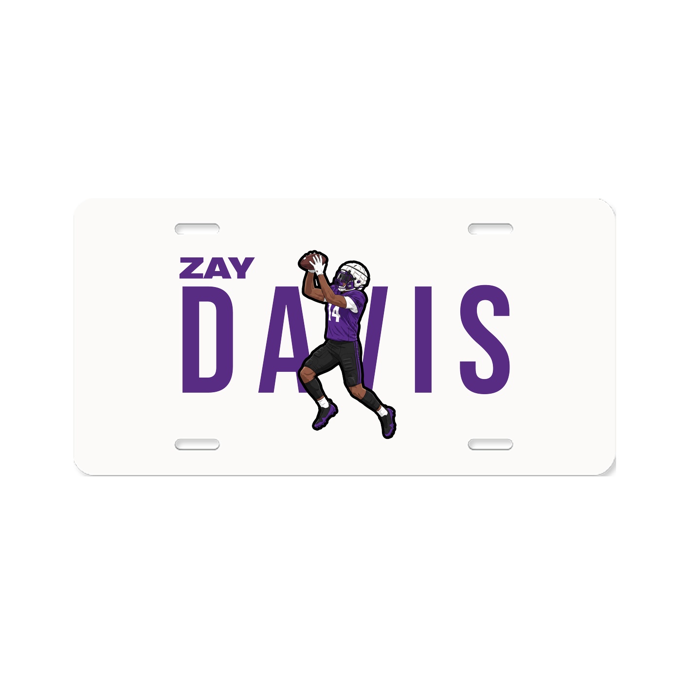 License Plate — Player Name in Classic
