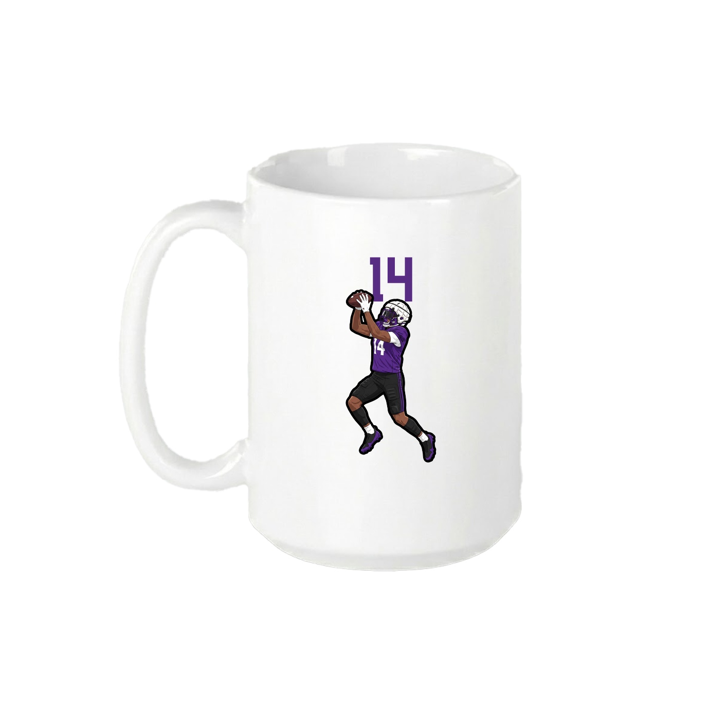 15oz Coffee Mug — Number Top in White
