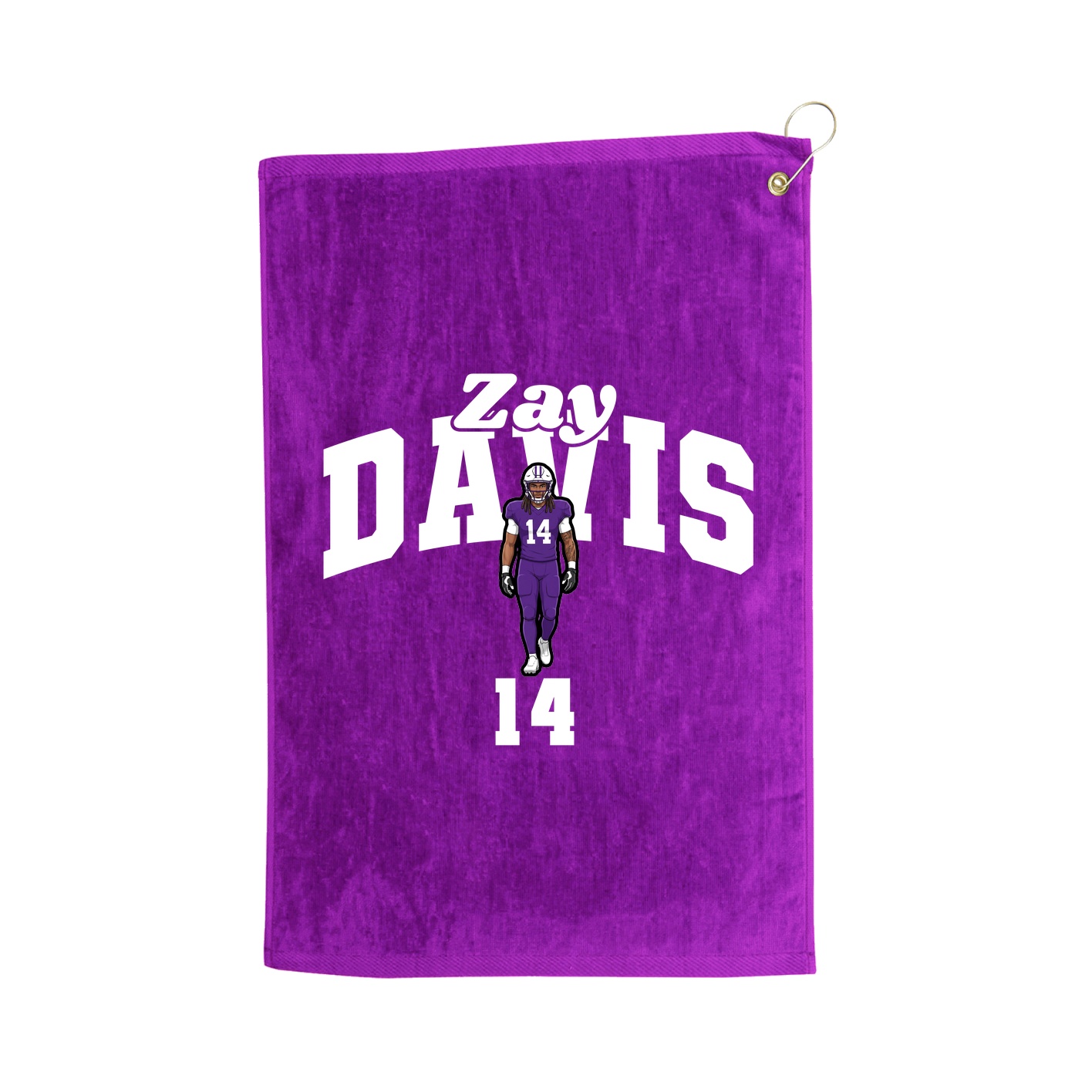 Golf Towel — Signature Arch in Purple