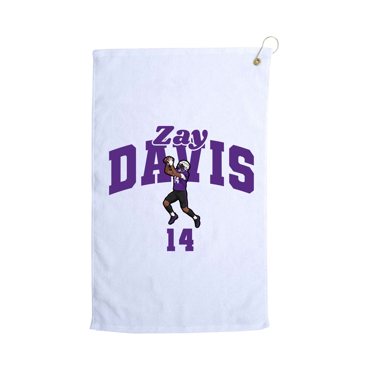 Golf Towel — Signature Arch in White