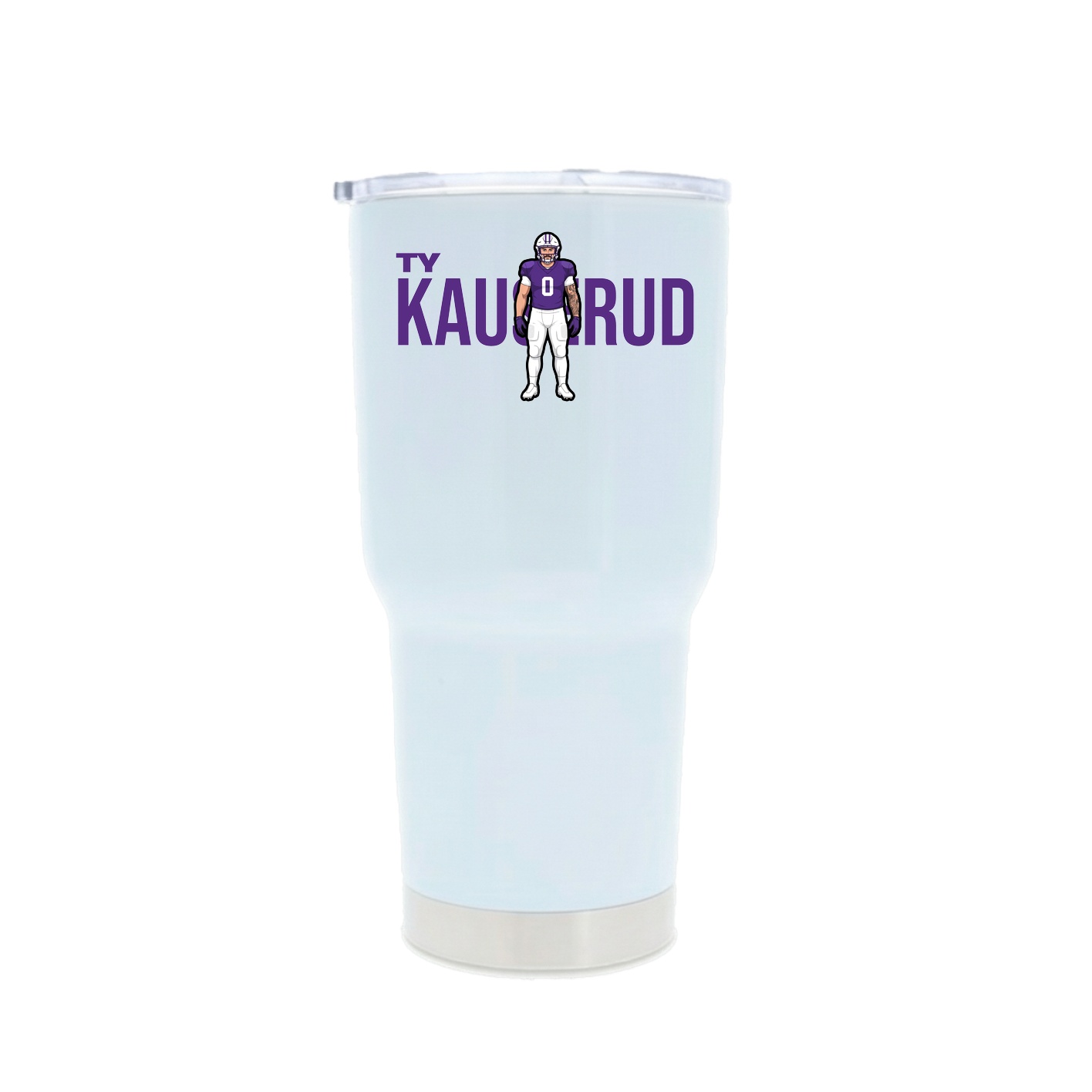 30oz Stainless Steel Tumbler — Player Name in White