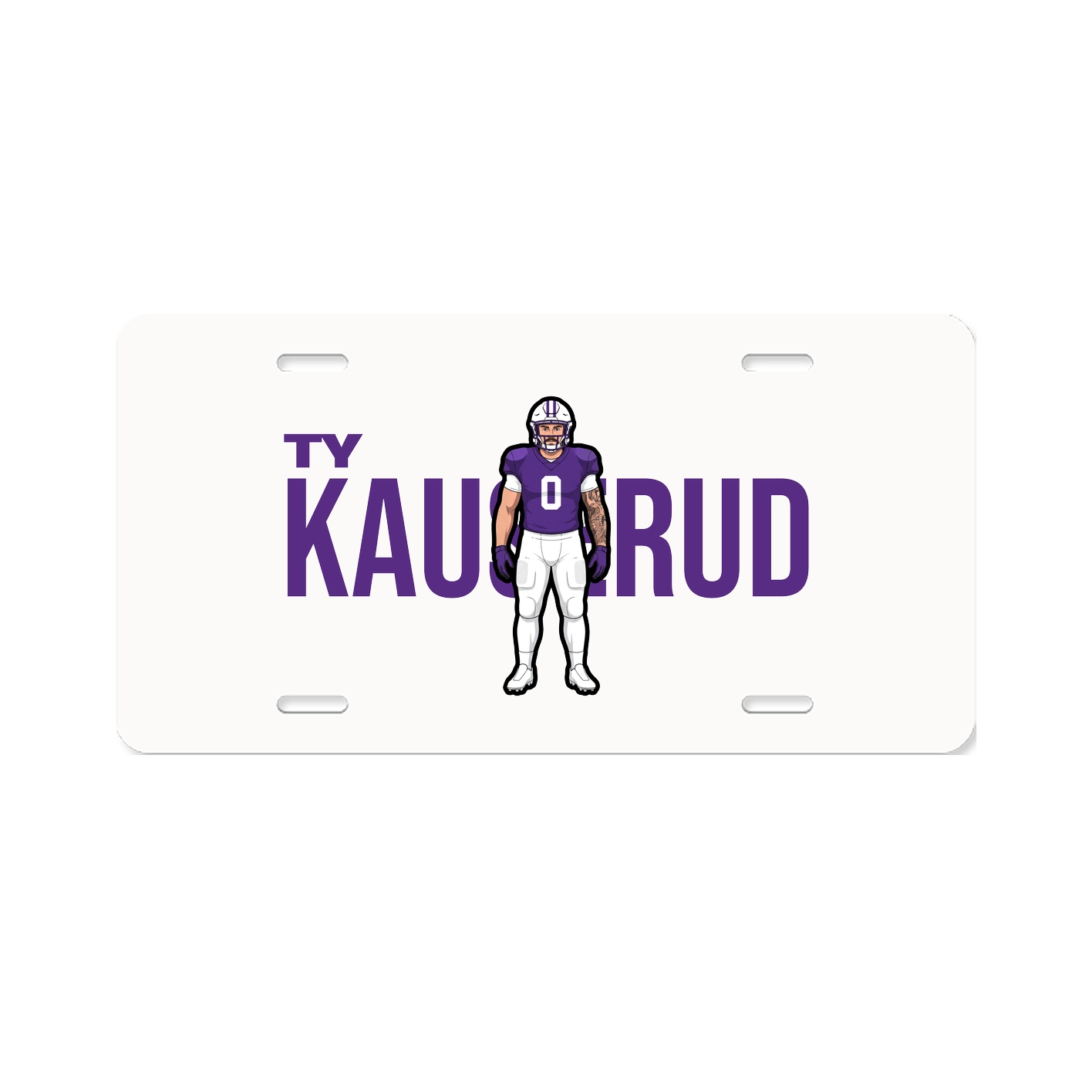 License Plate — Player Name in Classic