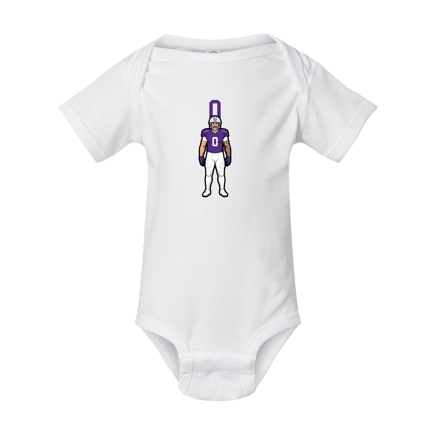 Baby Onesie — Number Top in White