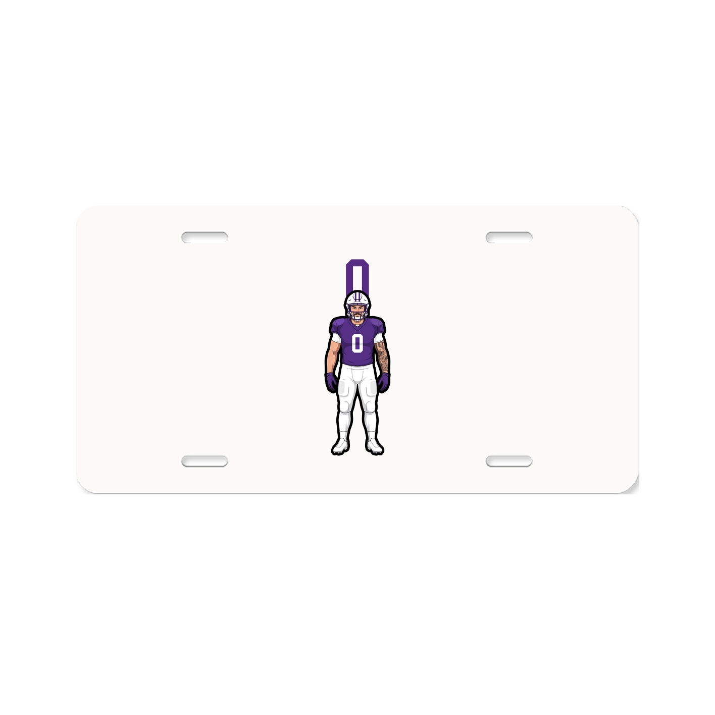 License Plate — Number Top in Classic