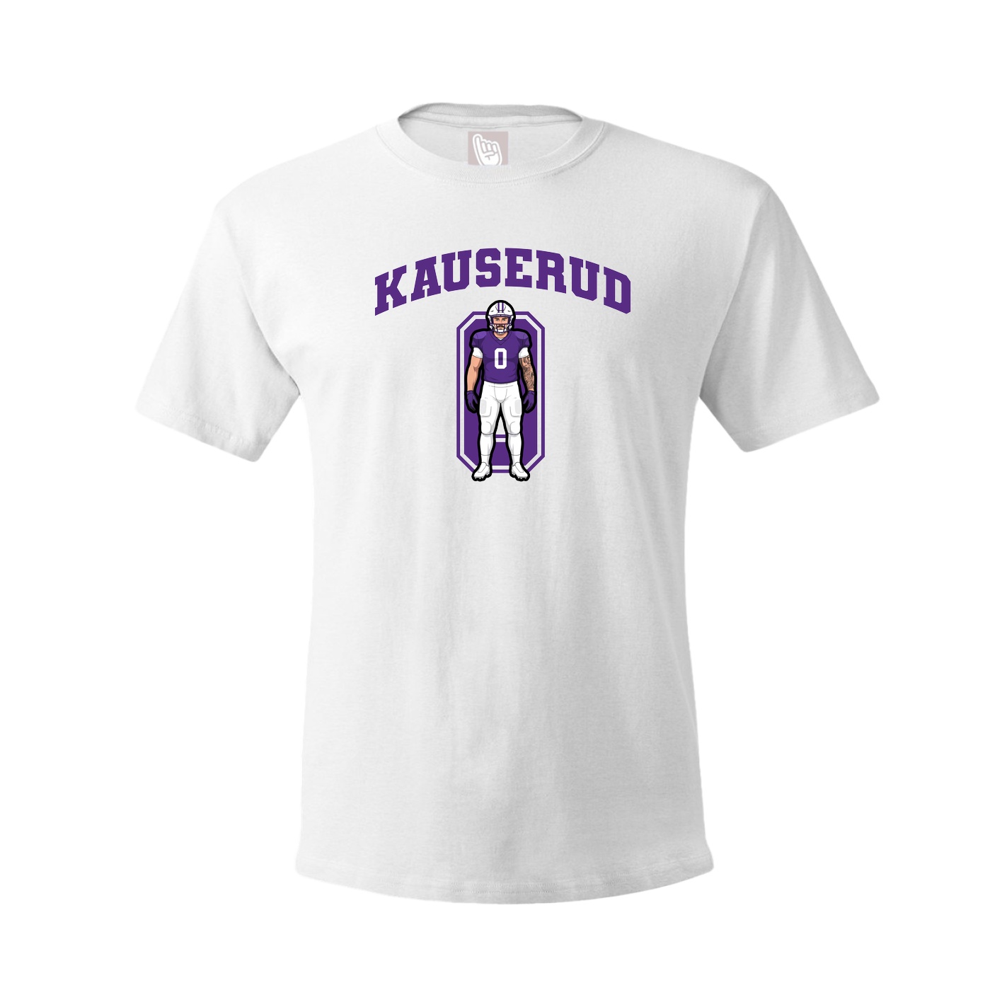 Youth Tee — Number in White