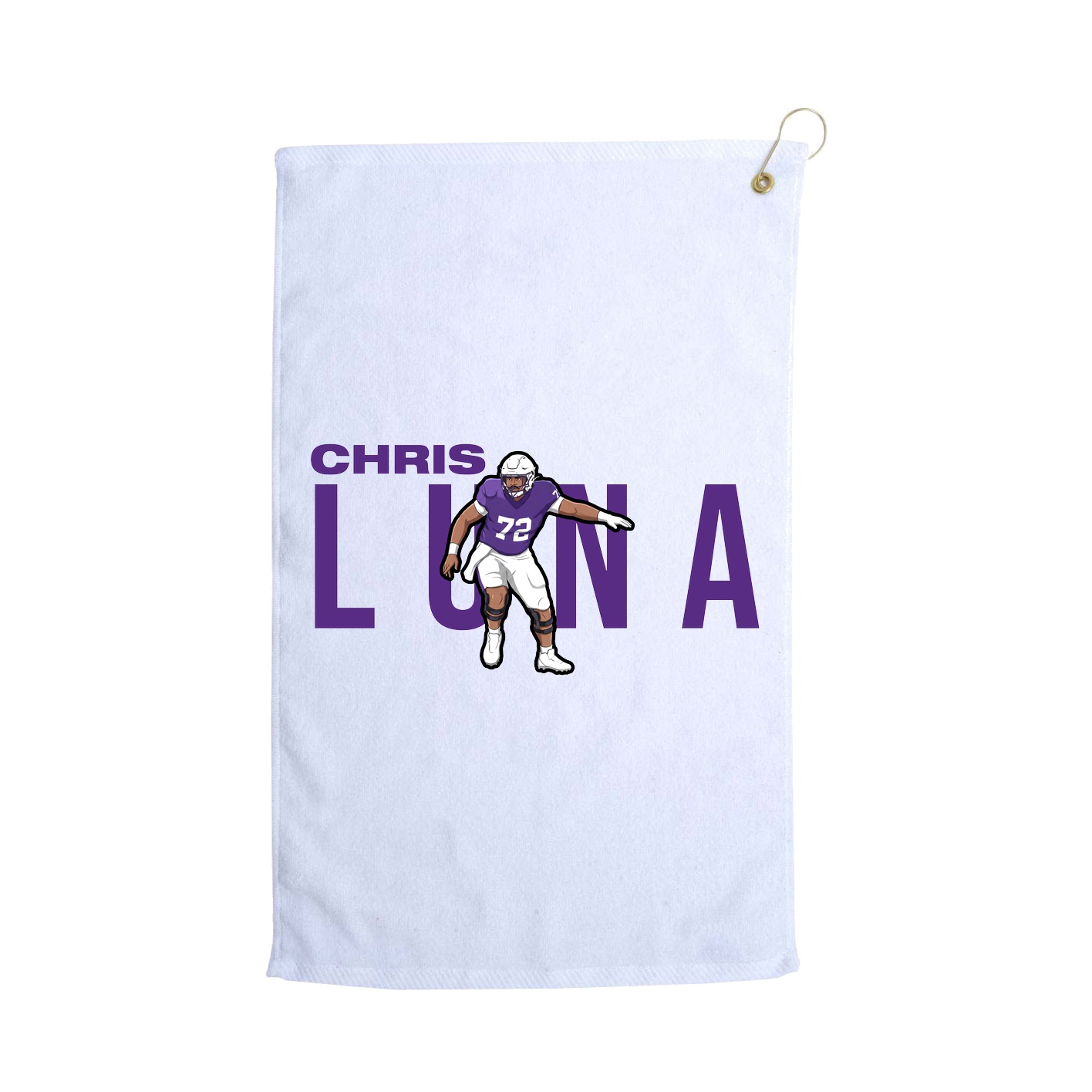 Golf Towel — Player Name in White