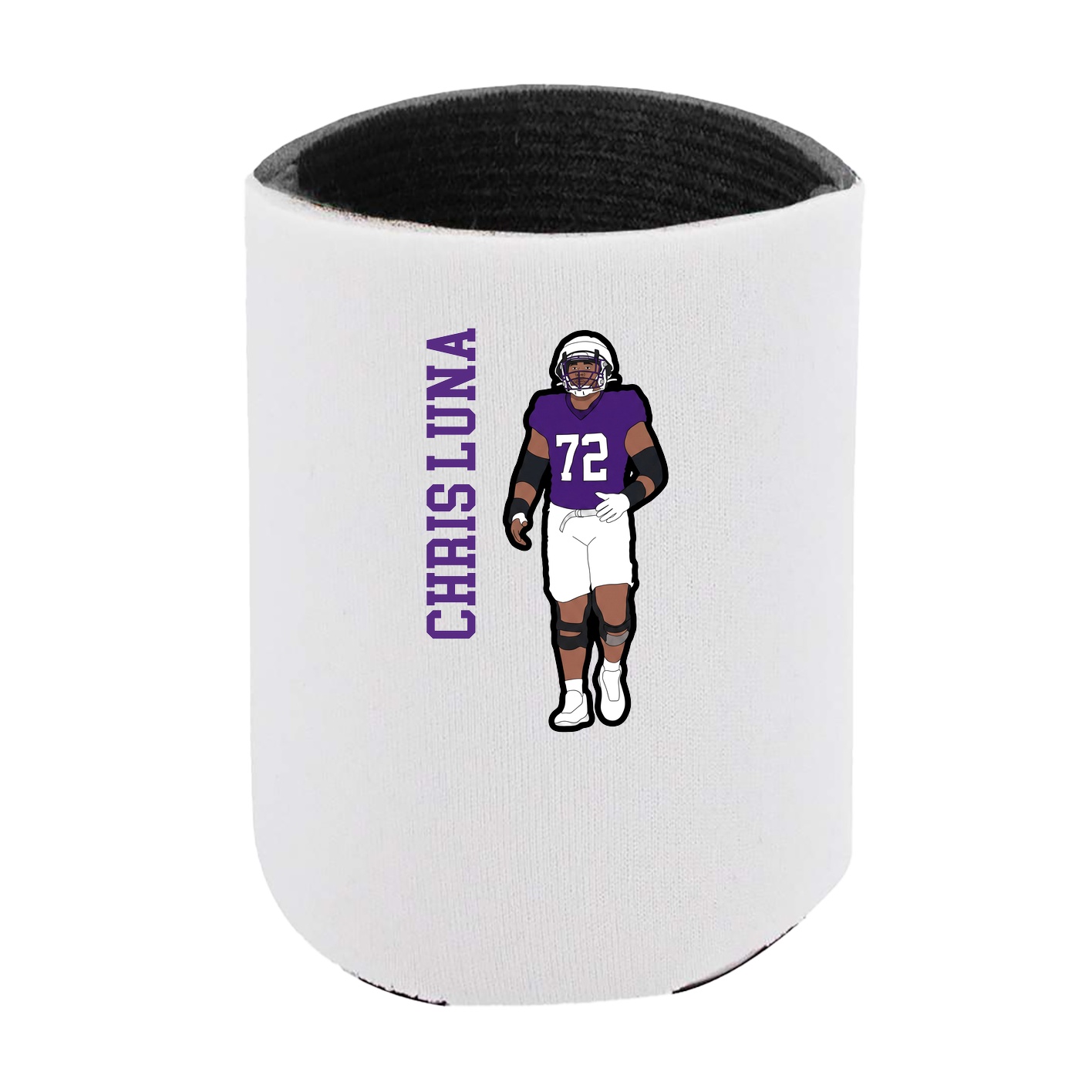 Can Holder — Name Vertical in White