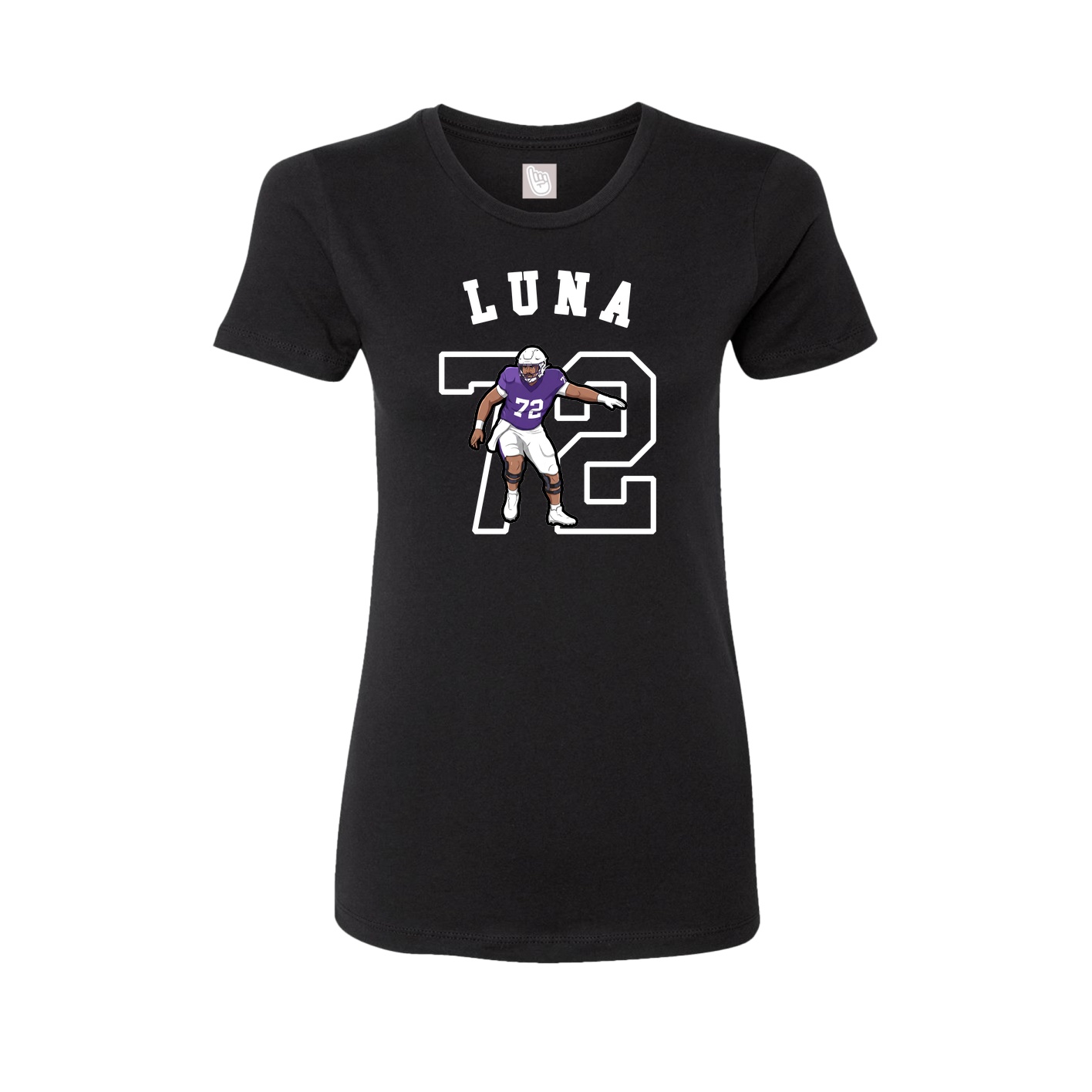 Fitted Women's Tee — Shirsey Arch in Black