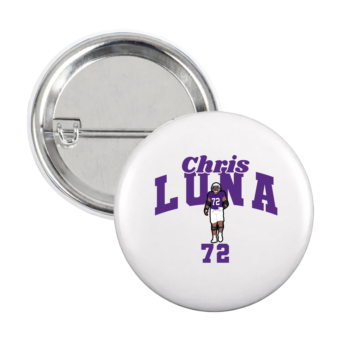 Game Day Button — Signature Arch in White