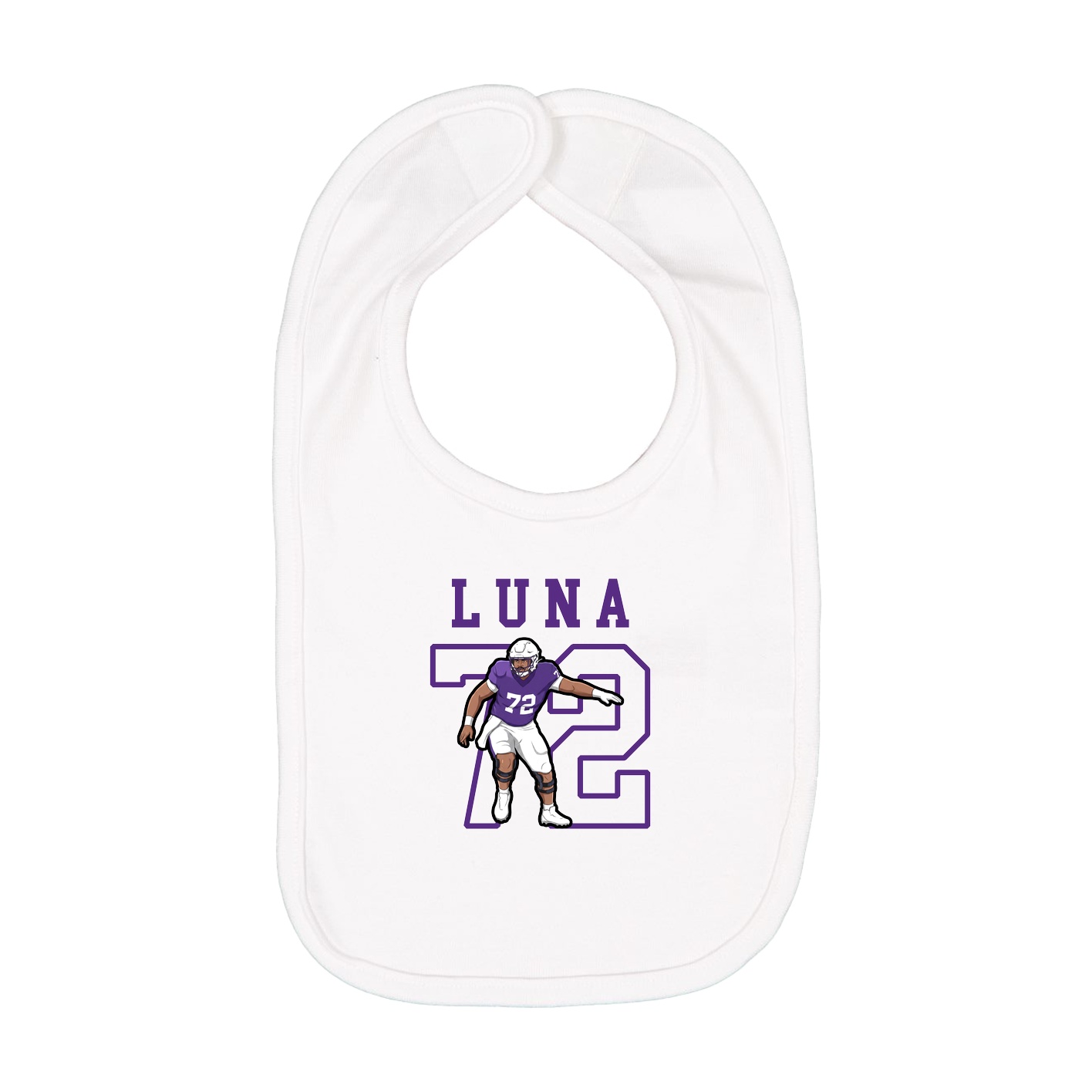 Infant Bib — Shirsey in White