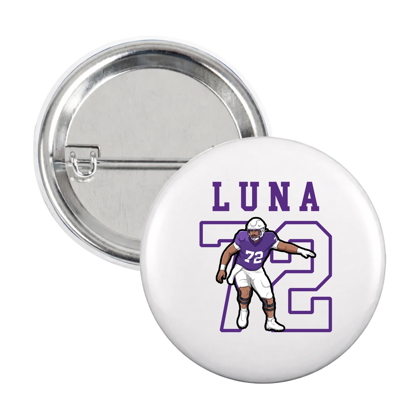 Game Day Button — Shirsey in White