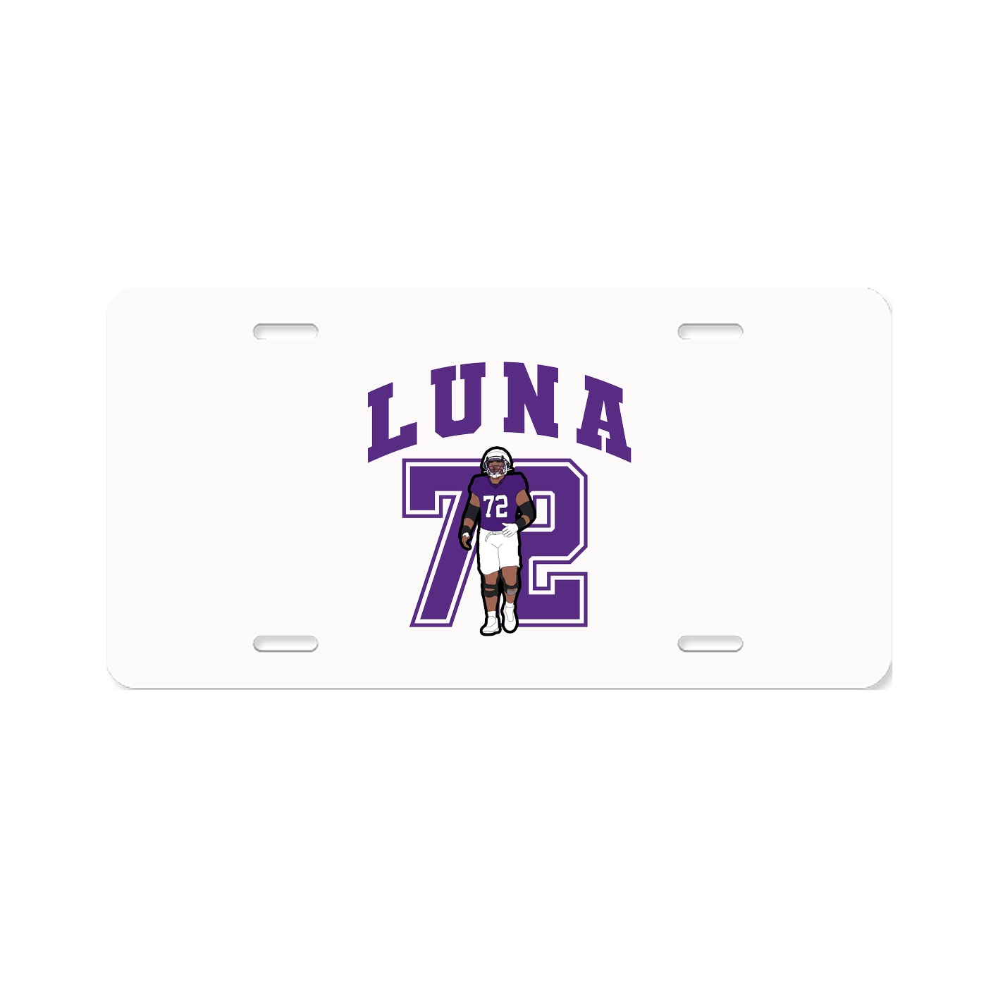 License Plate — Number in Classic