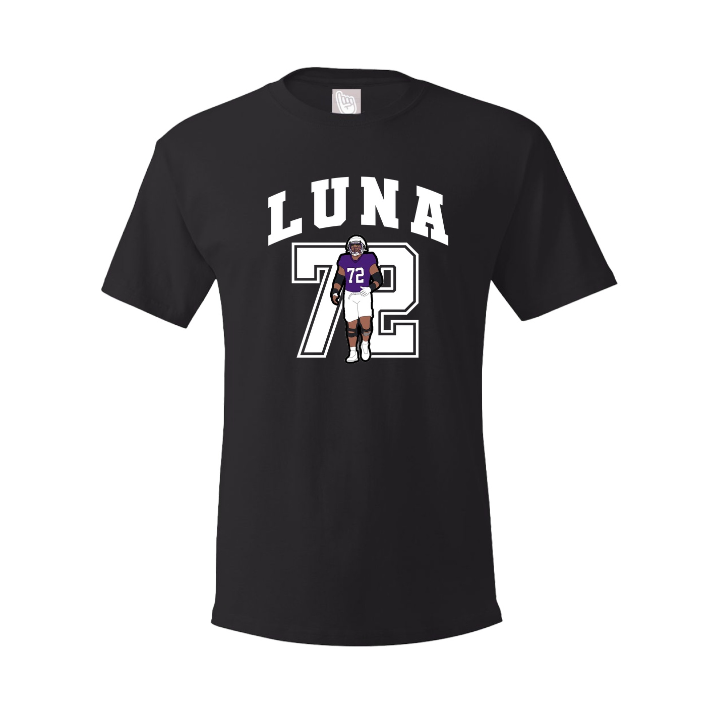 Youth Tee — Number in Black