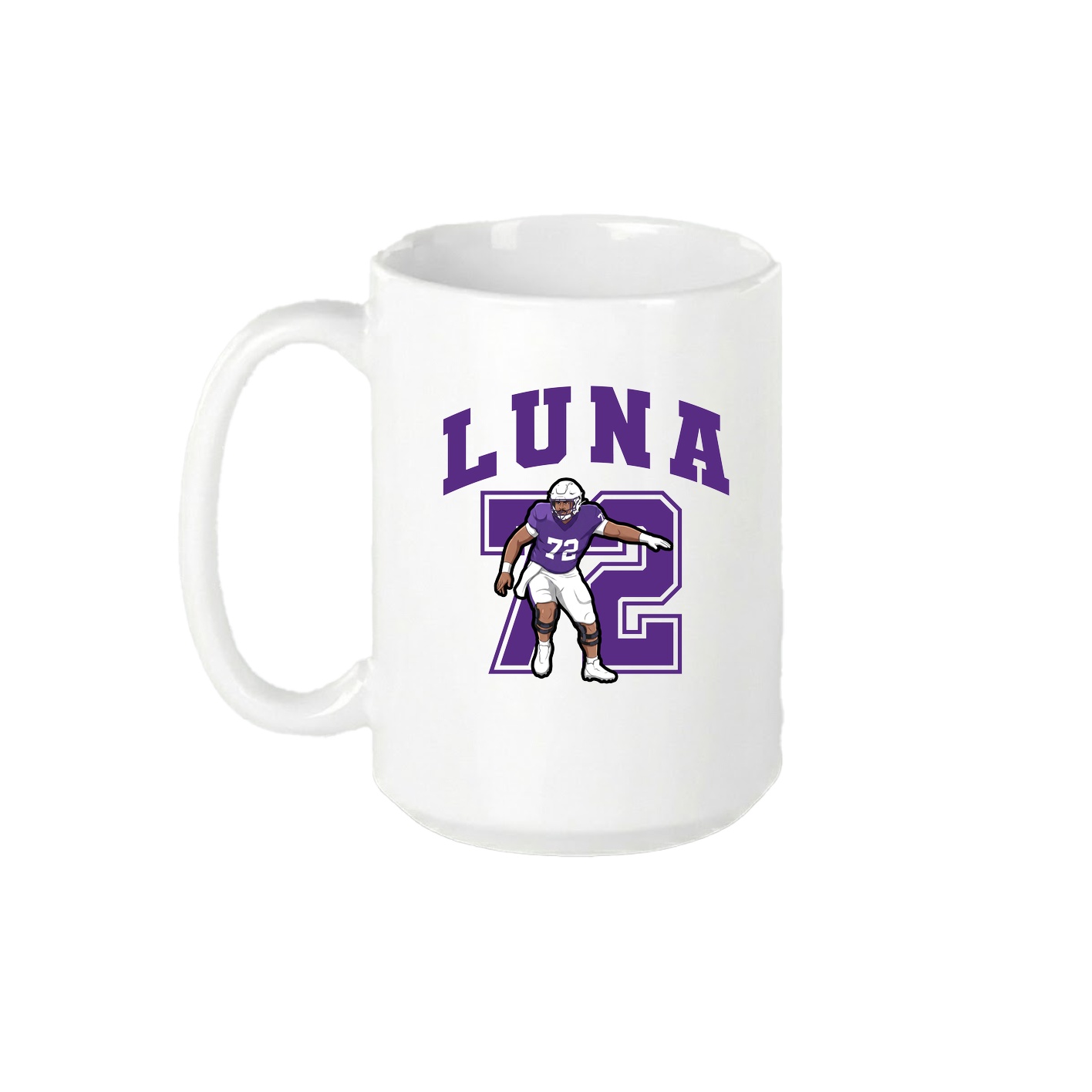 15oz Coffee Mug — Number in White