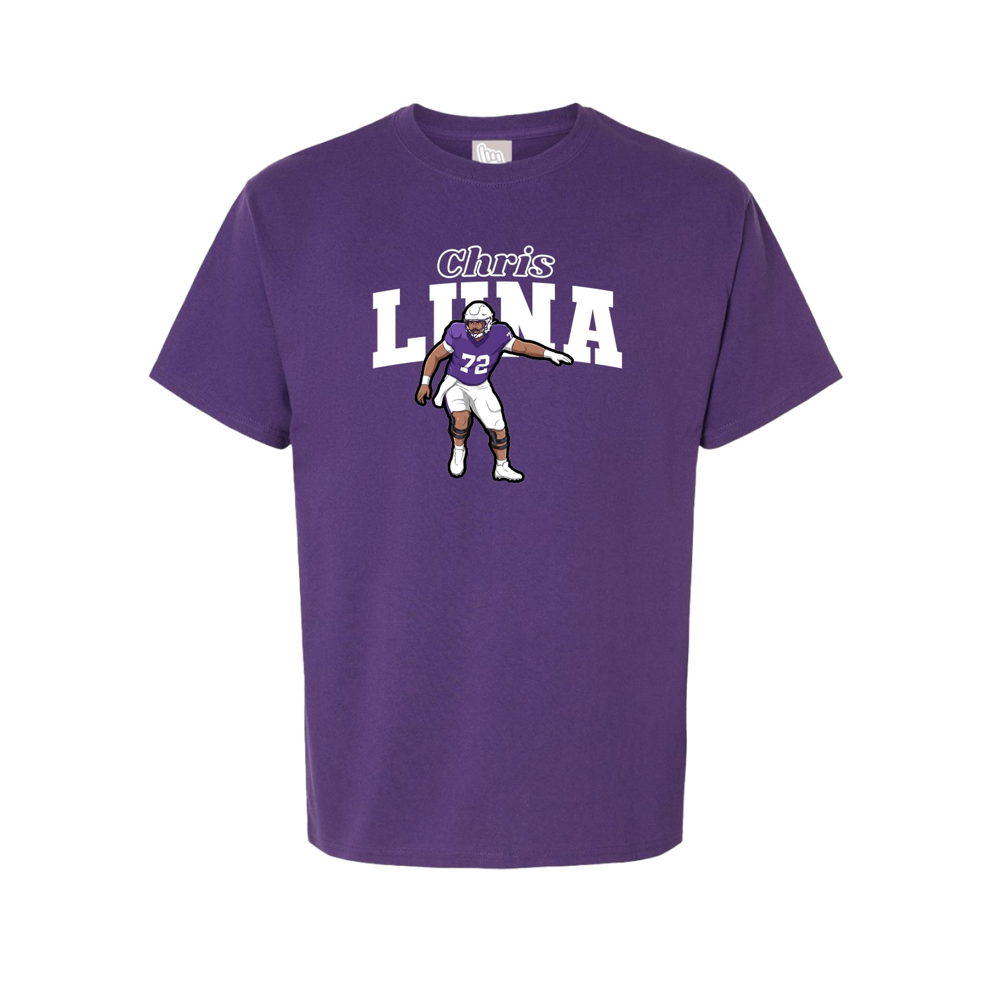 Youth Tee — Name Arch in Purple