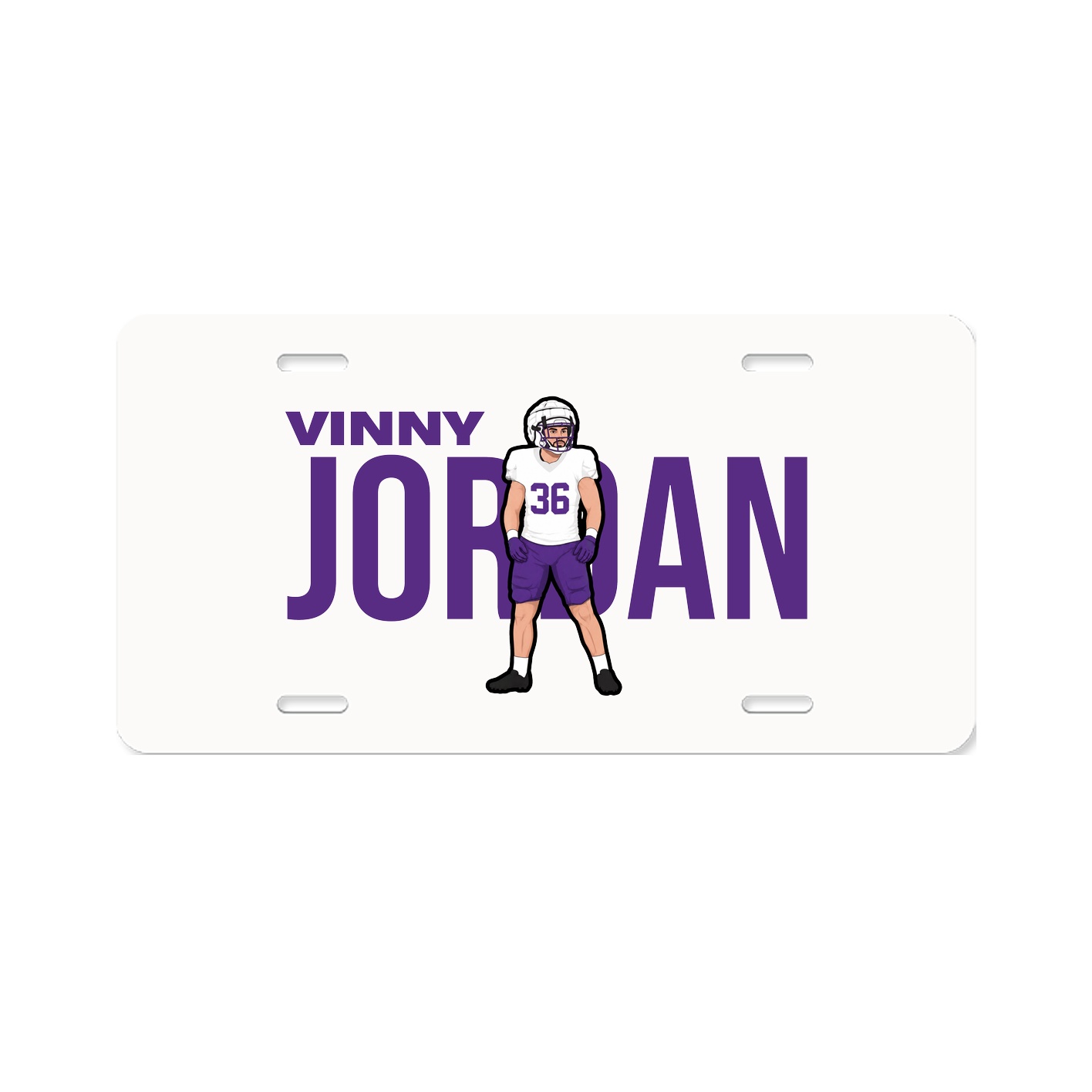 License Plate — Player Name in Classic