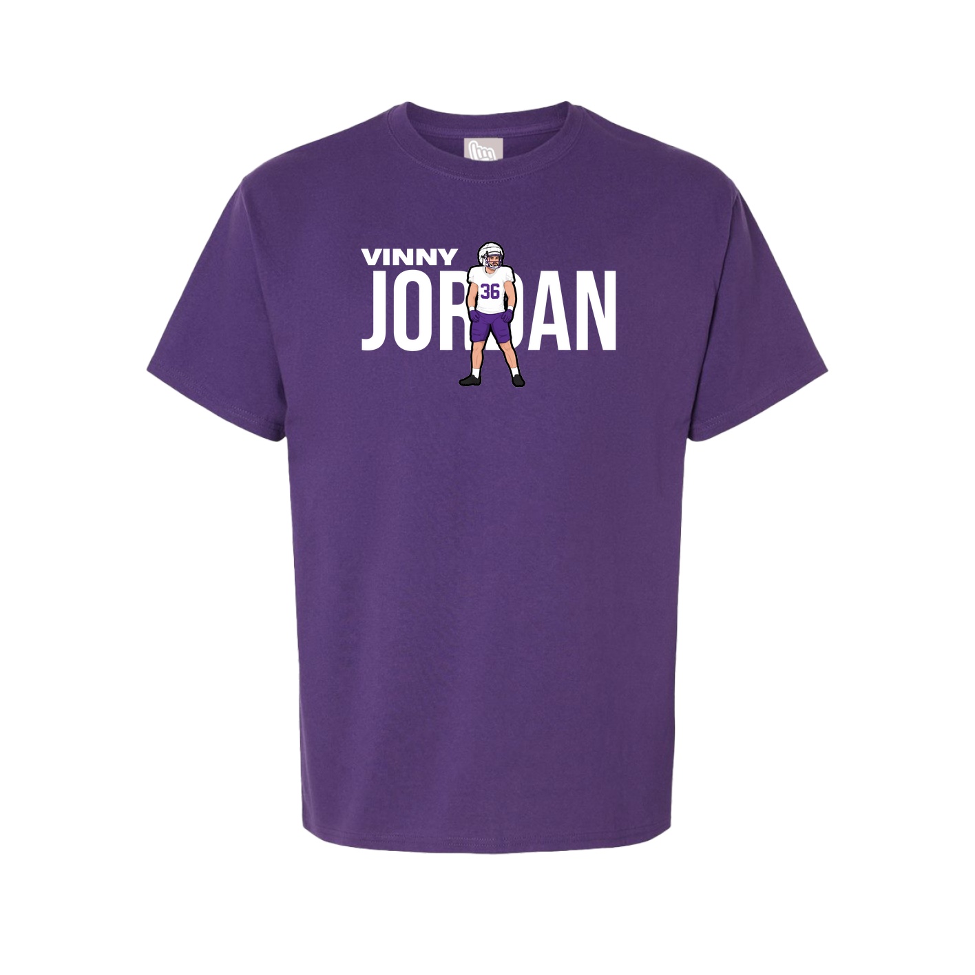 Youth Tee — Player Name in Purple