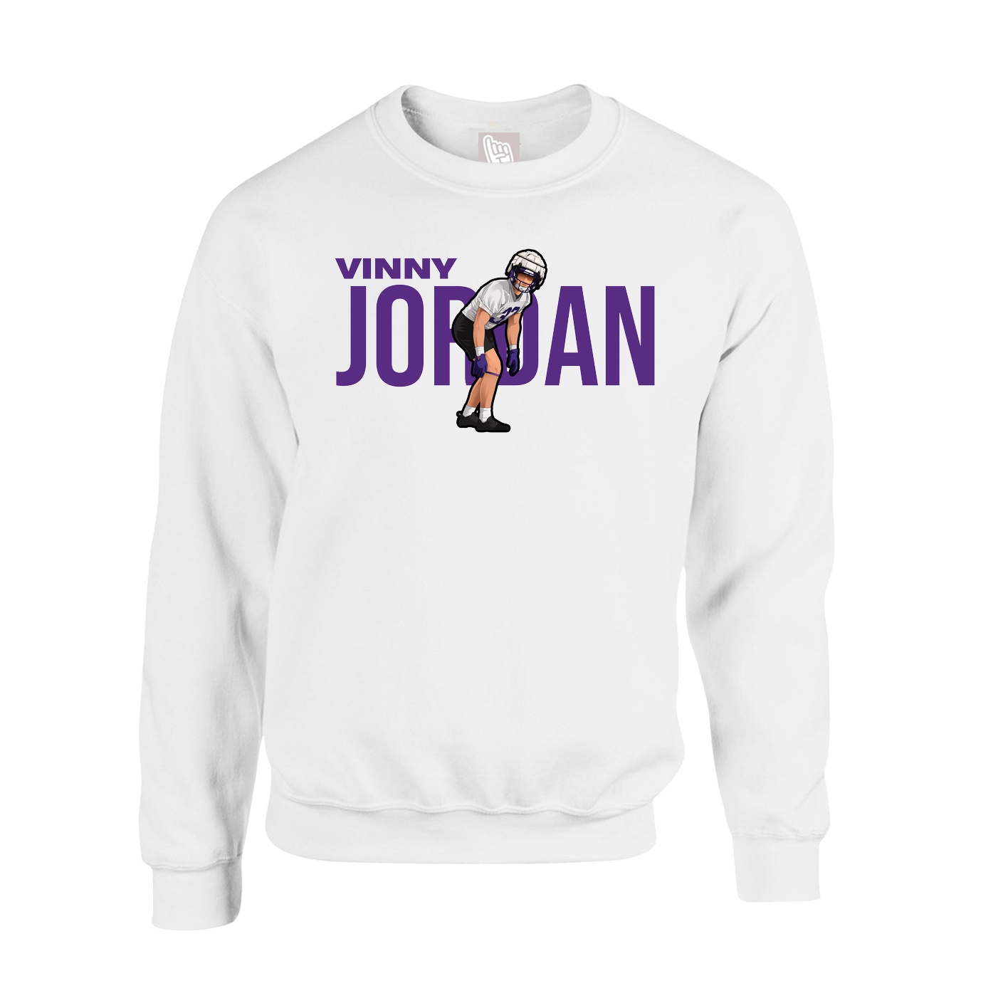 Fleece Crew — Player Name in White