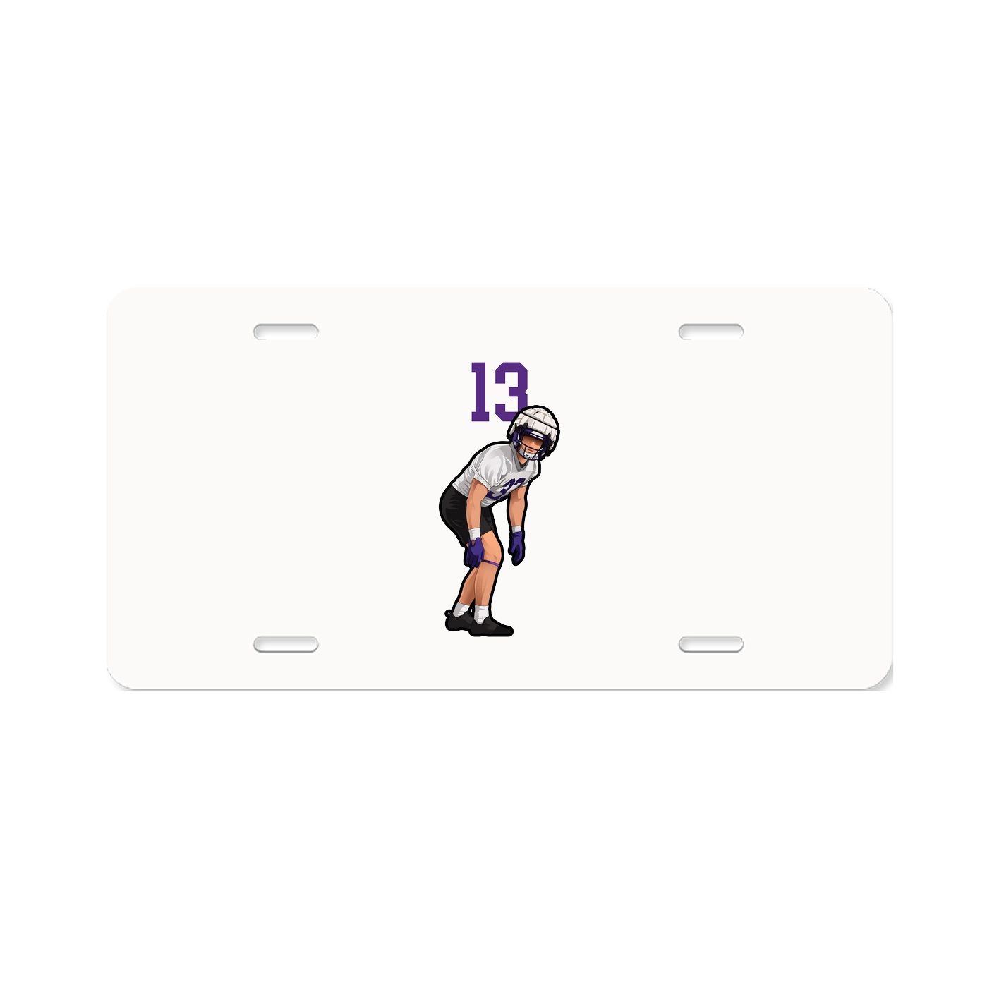 License Plate — Number Top in Classic